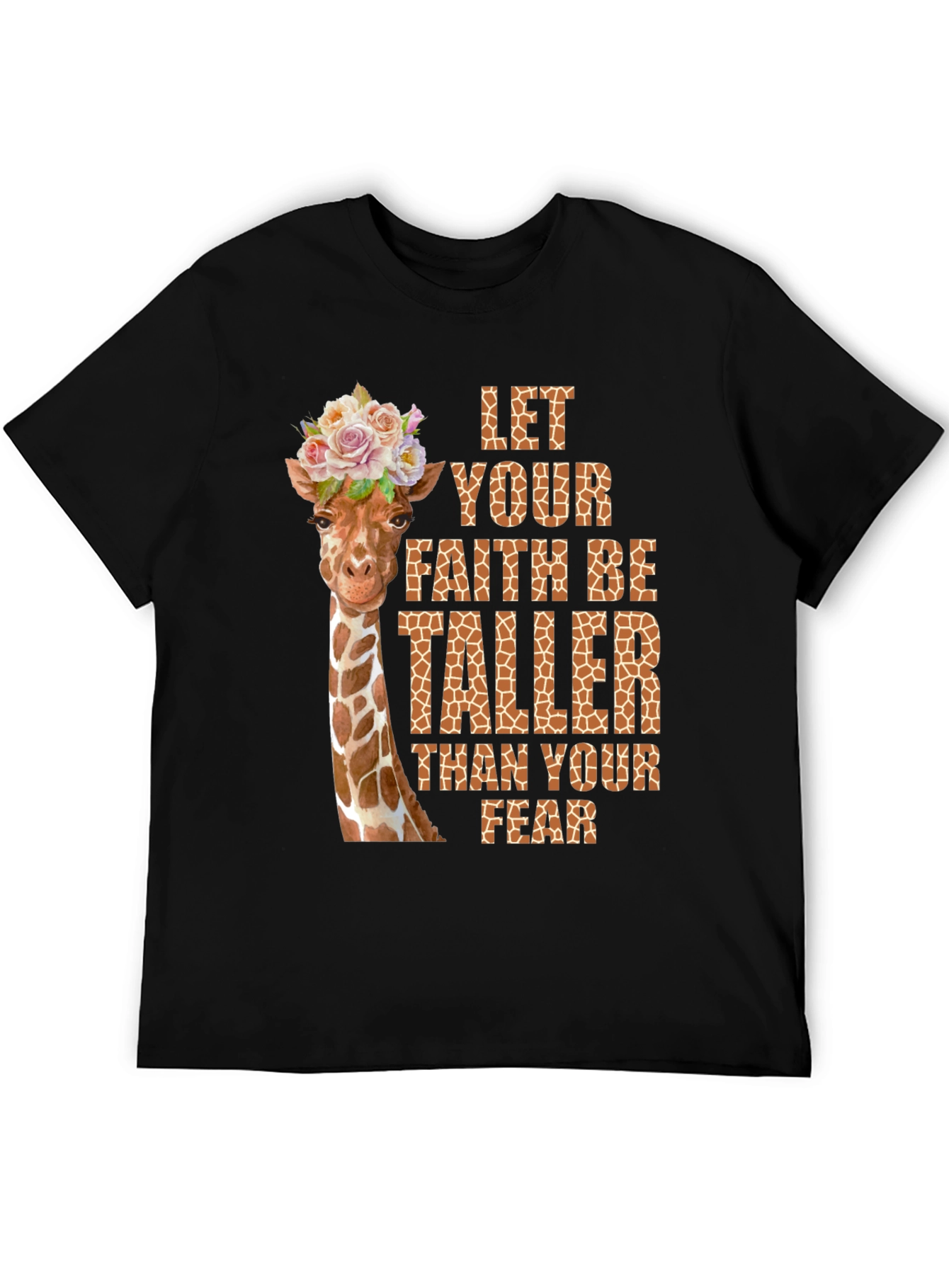 Giraffe Faith Over Fear Graphic Tee