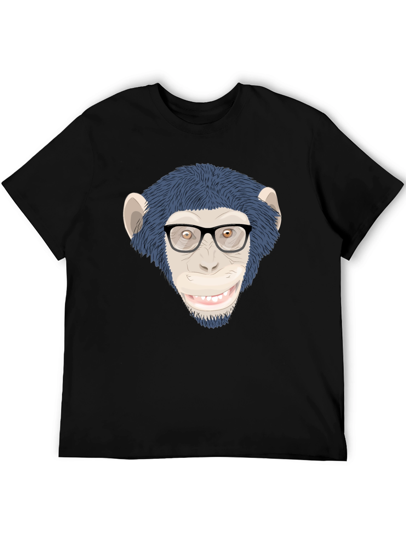 Funny Monkey with Glasses T-Shirt - Unisex