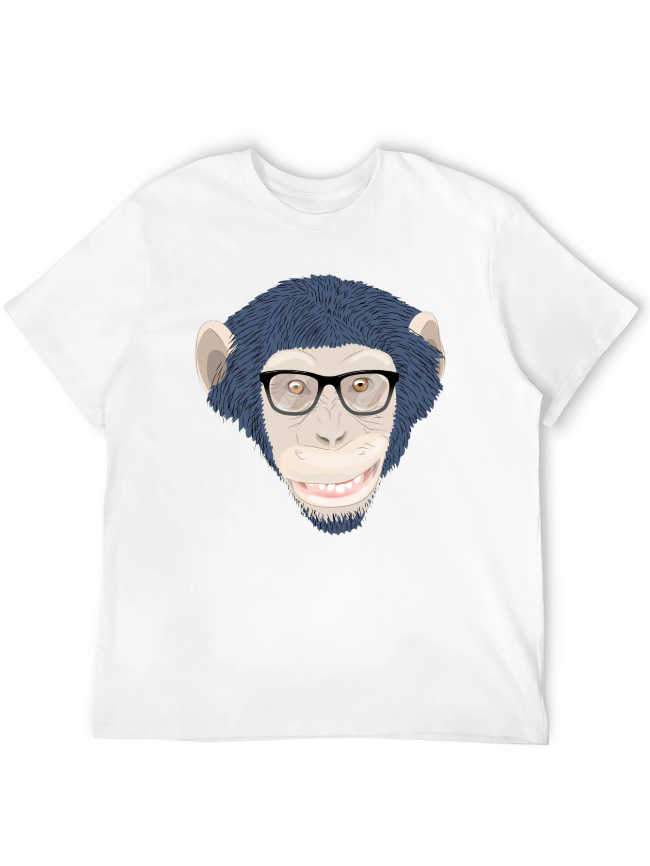Funny Monkey with Glasses T-Shirt - Unisex