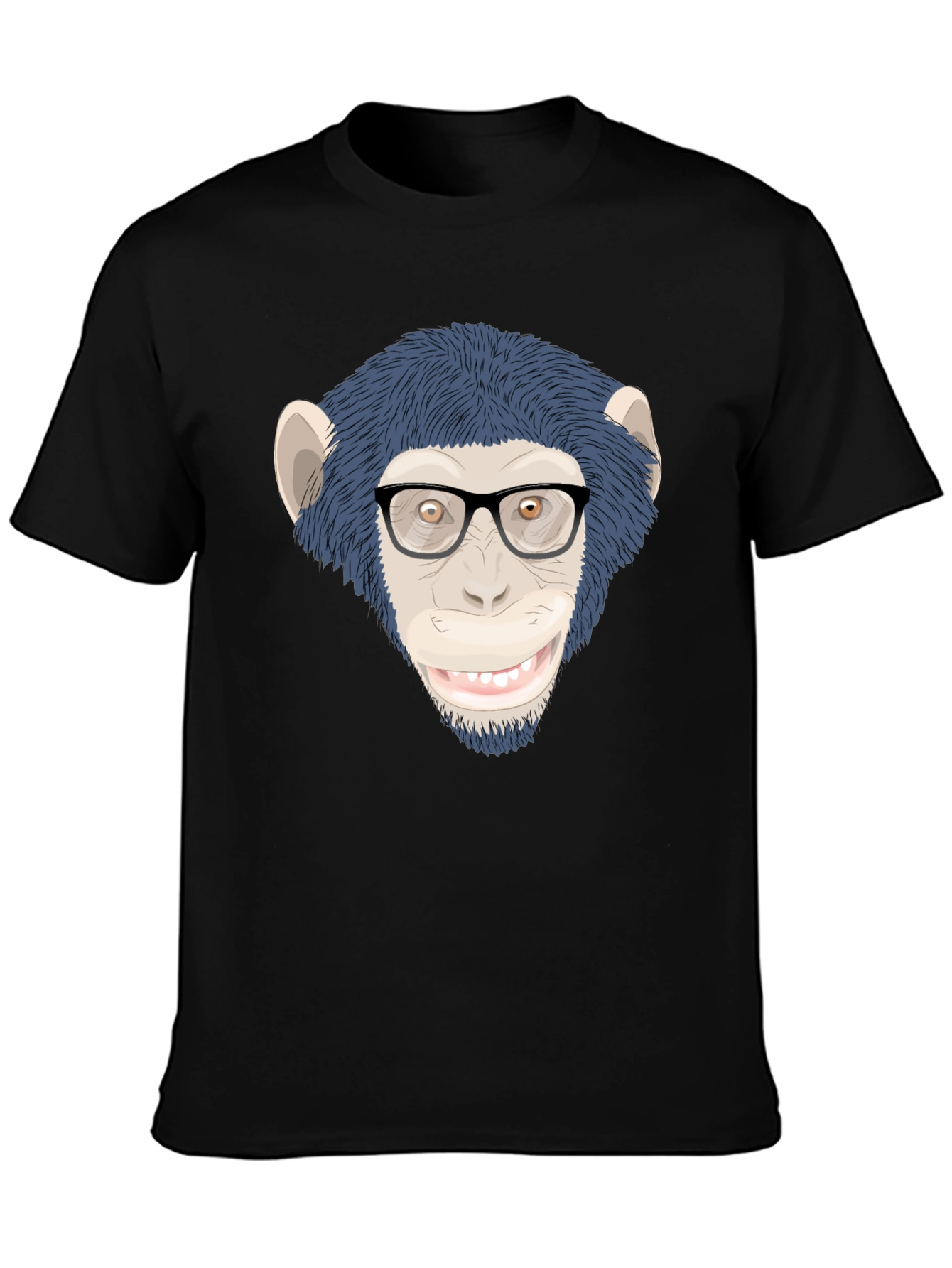 Funny Monkey with Glasses T-Shirt - Unisex