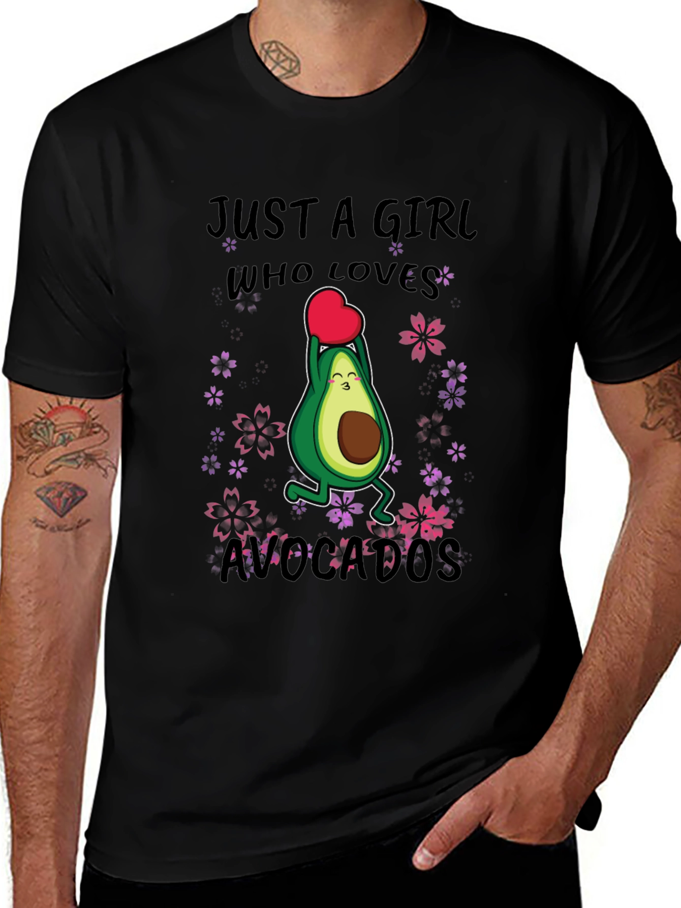 Just A Girl Who Loves Avocados Funny T-Shirt