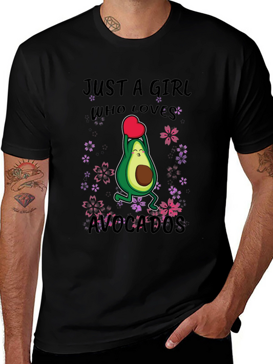 Just A Girl Who Loves Avocados Funny T-Shirt