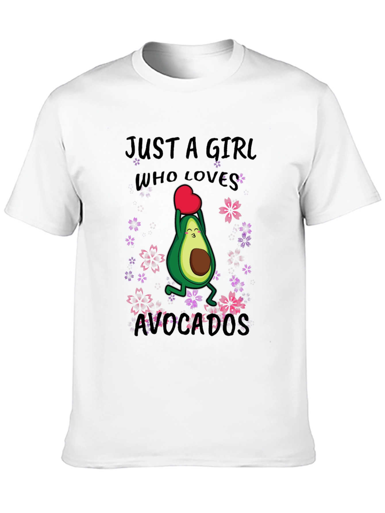 Just A Girl Who Loves Avocados Funny T-Shirt