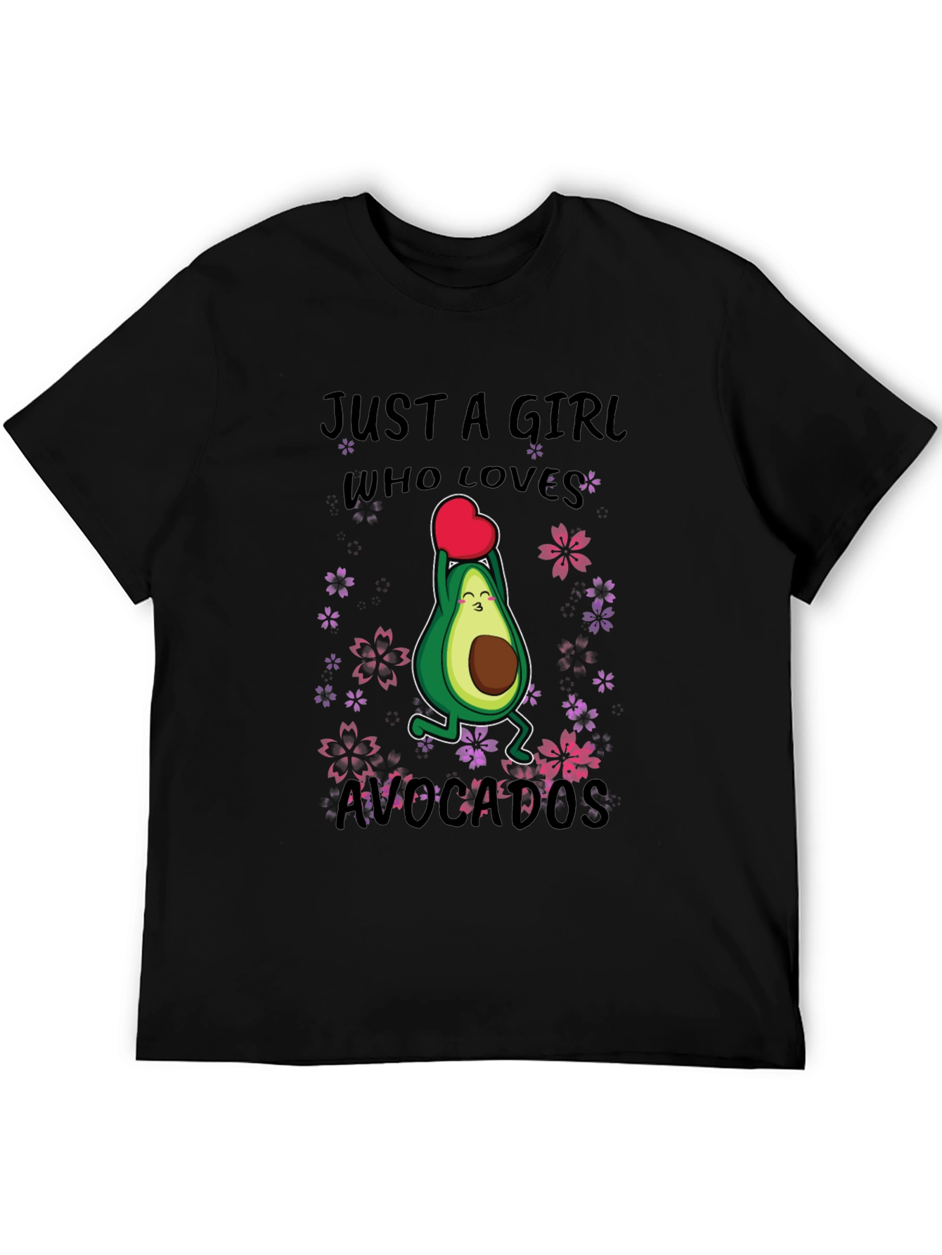 Just A Girl Who Loves Avocados Funny T-Shirt