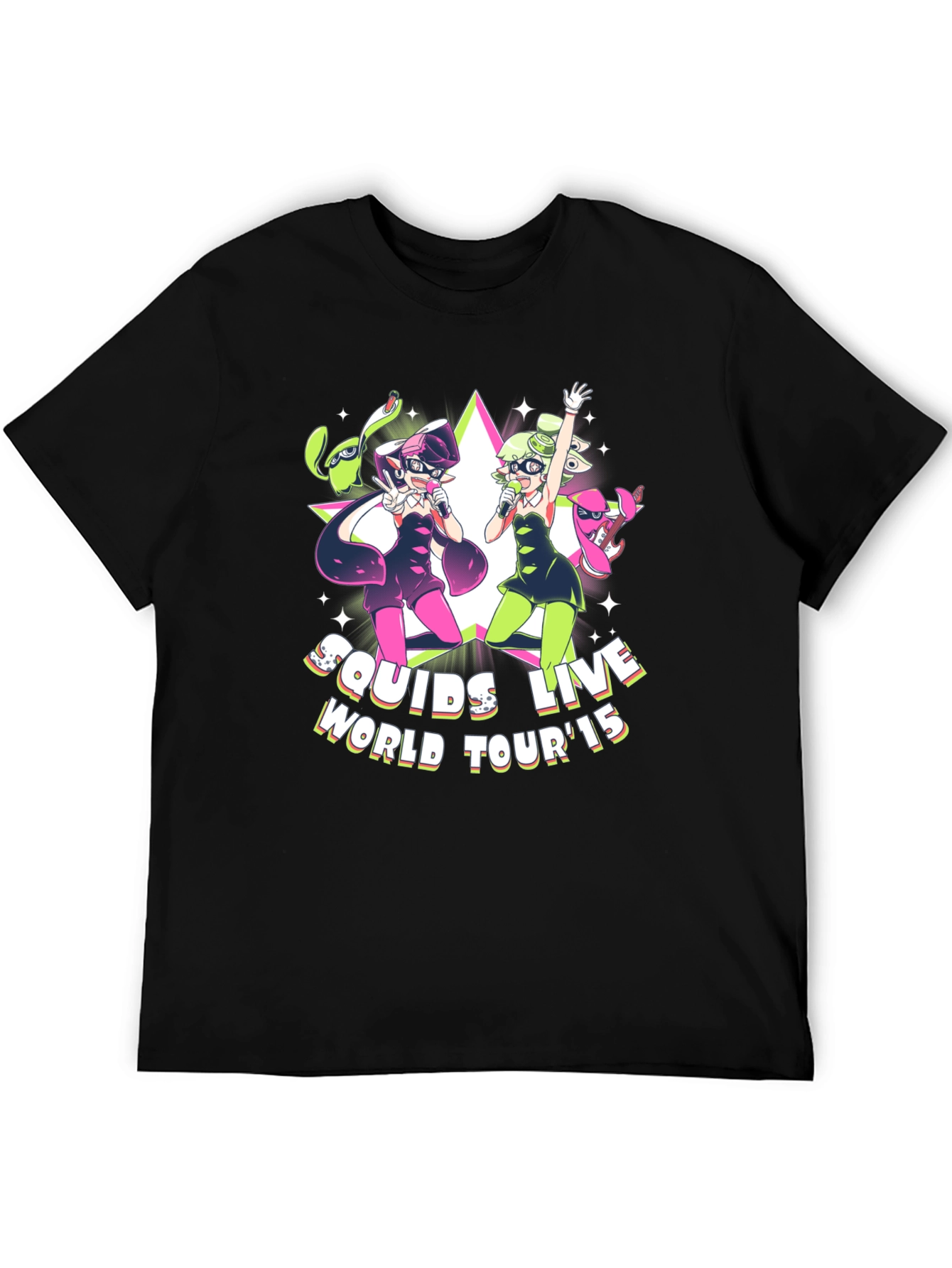 Squids Live World Tour 15 Black T-Shirt