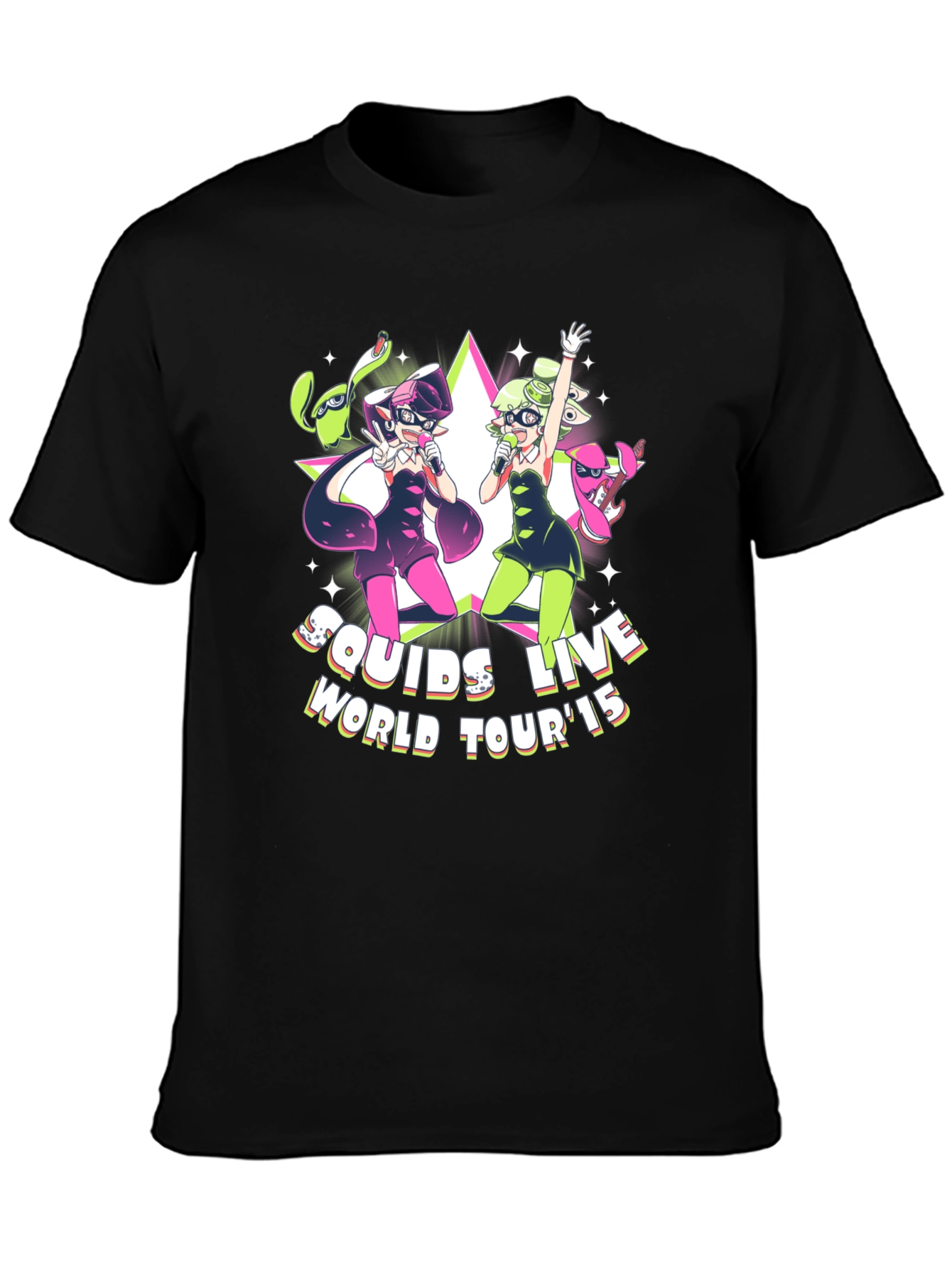 Squids Live World Tour 15 Black T-Shirt