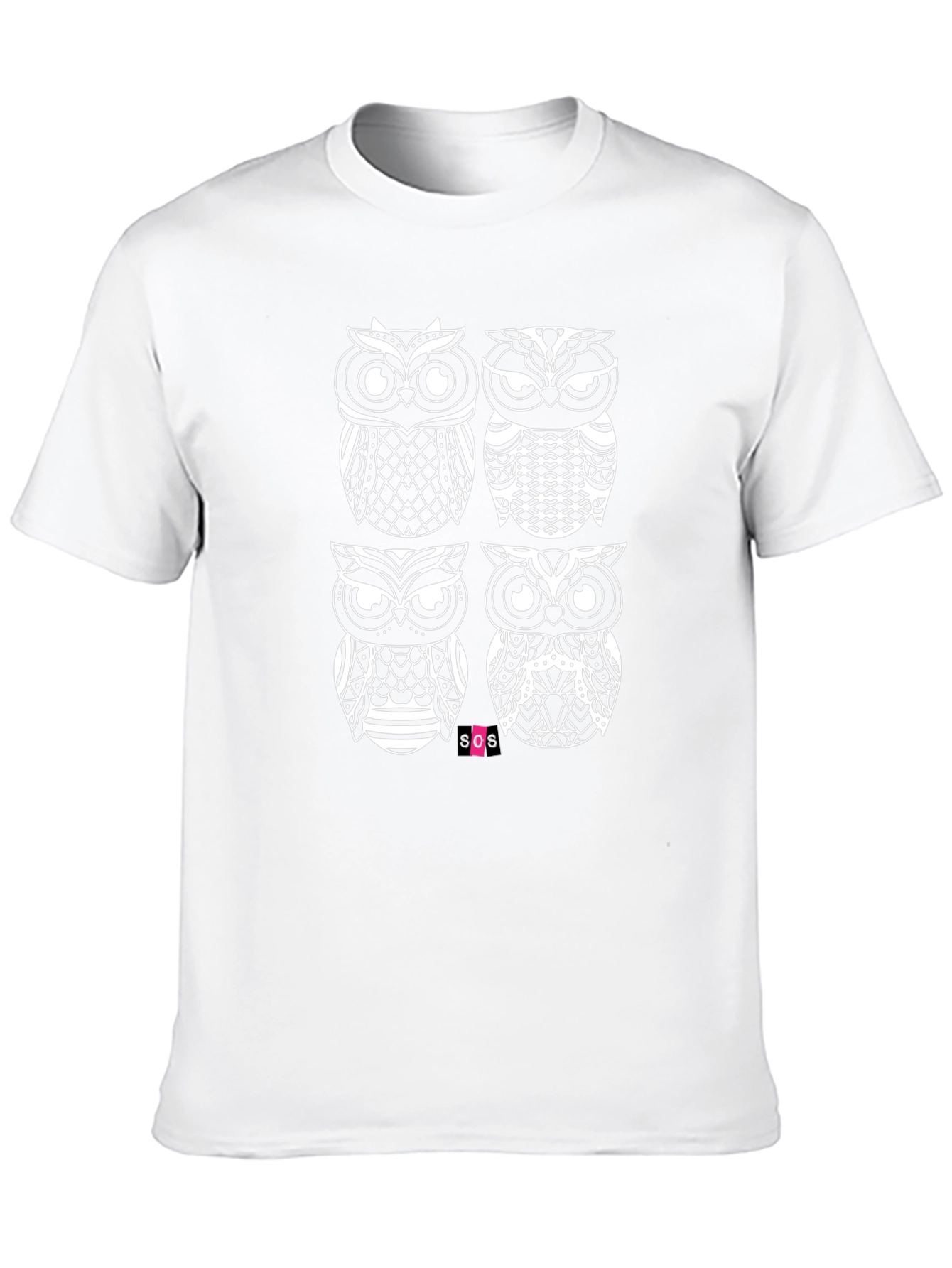 Owl Graphic Black T-Shirt