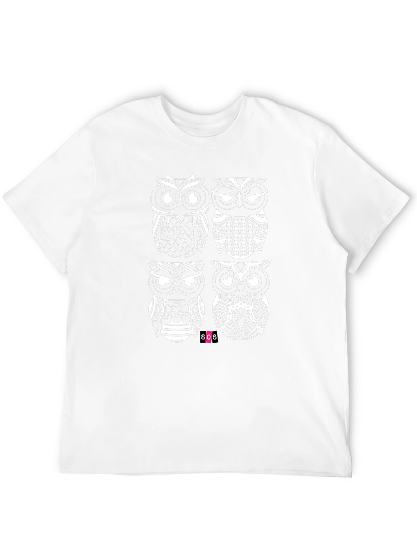 Owl Graphic Black T-Shirt