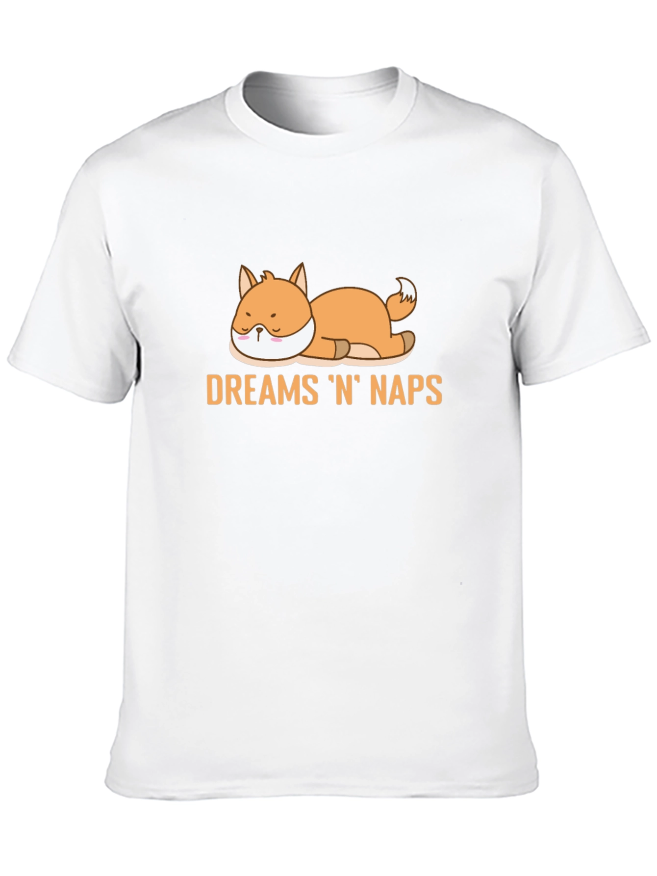 Dreams N Naps Fox Graphic Black T-Shirt