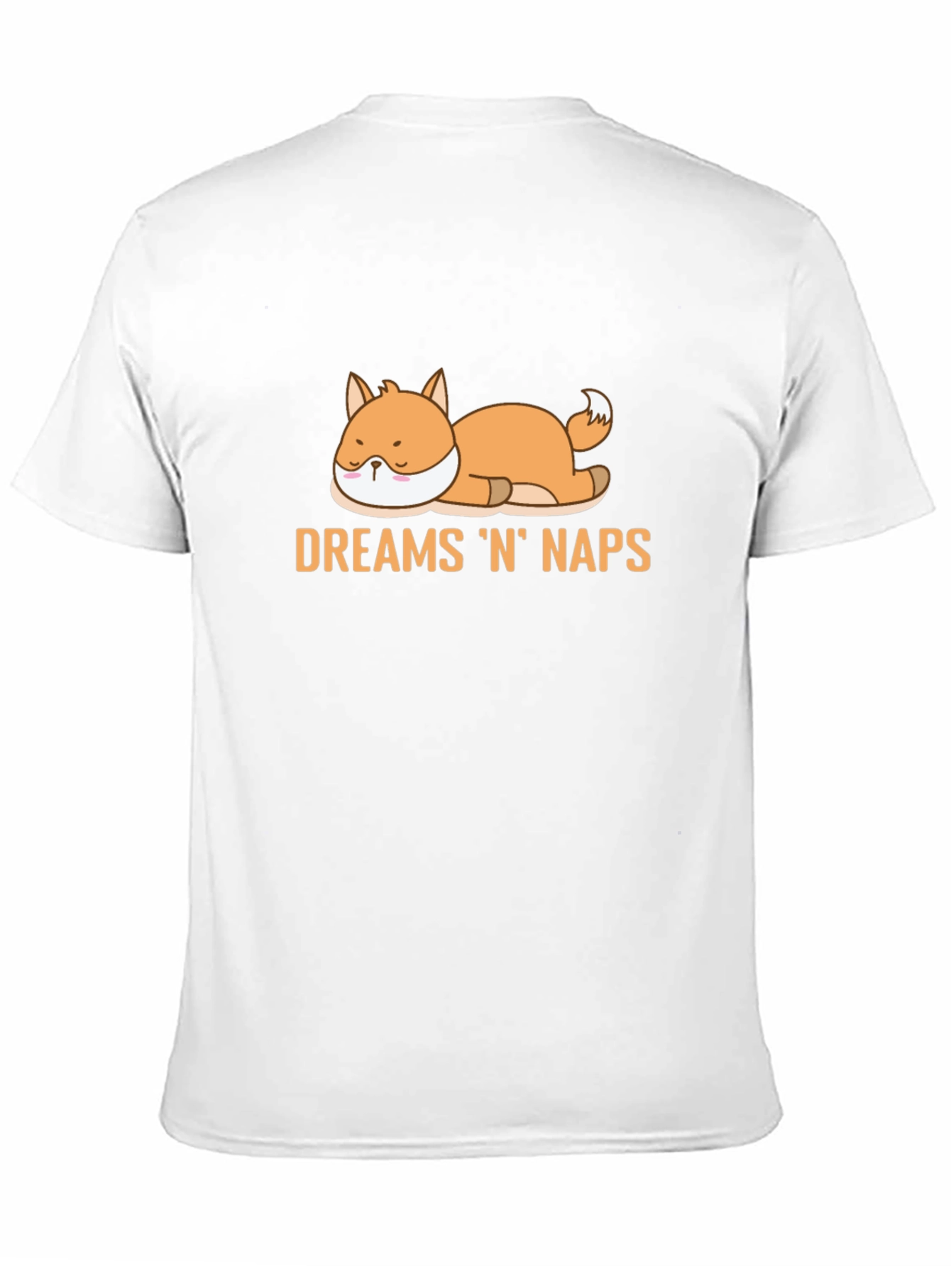 Dreams N Naps Fox Graphic Black T-Shirt