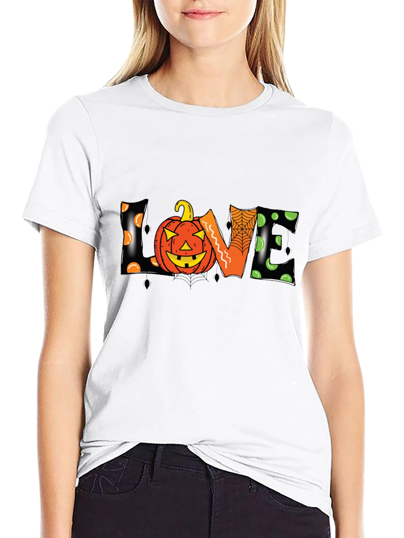 Halloween Love Pumpkin Graphic Tee