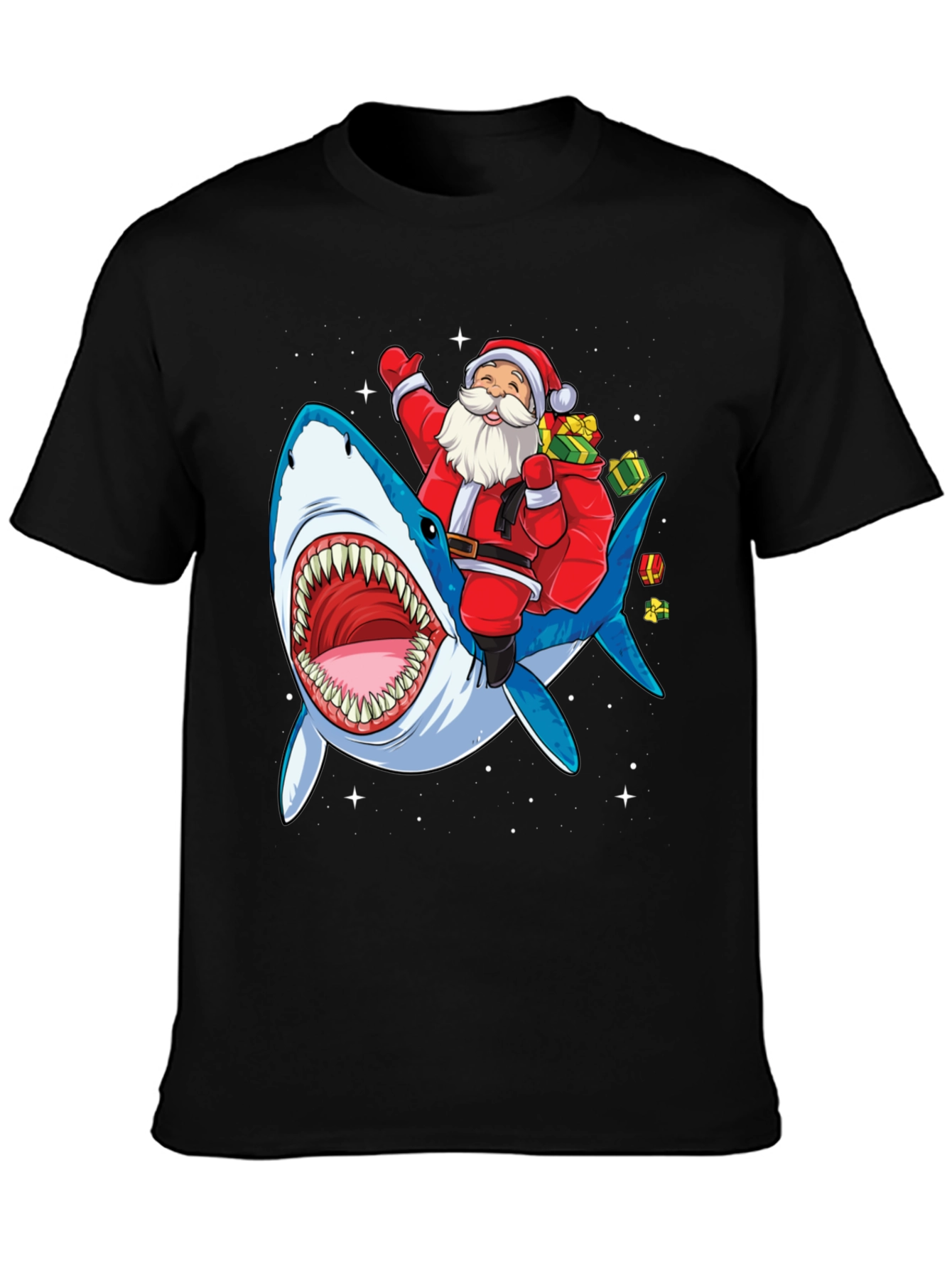 Santa Shark Tee - Holiday Fun!
