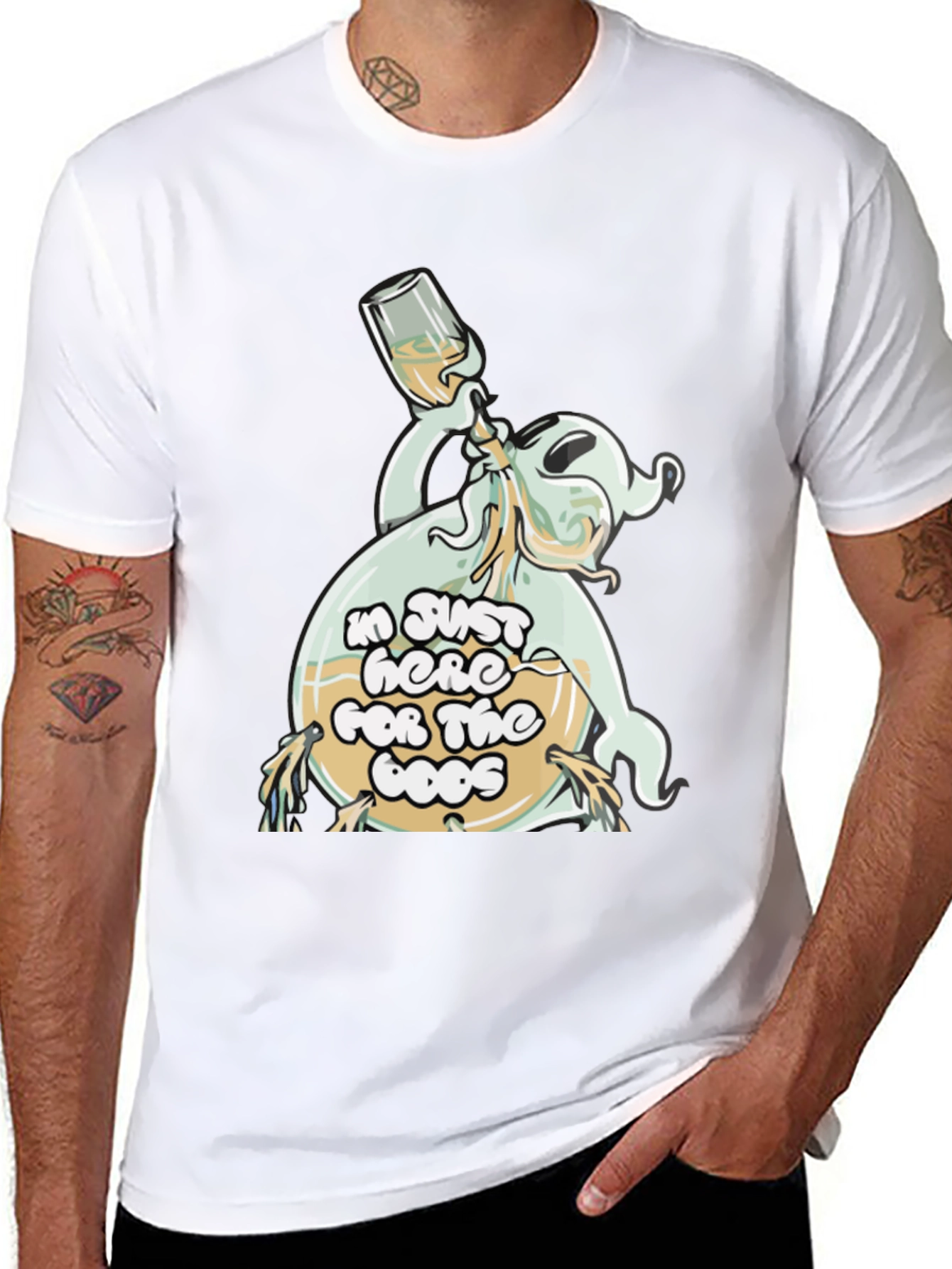 Booze Ghost Black T-Shirt
