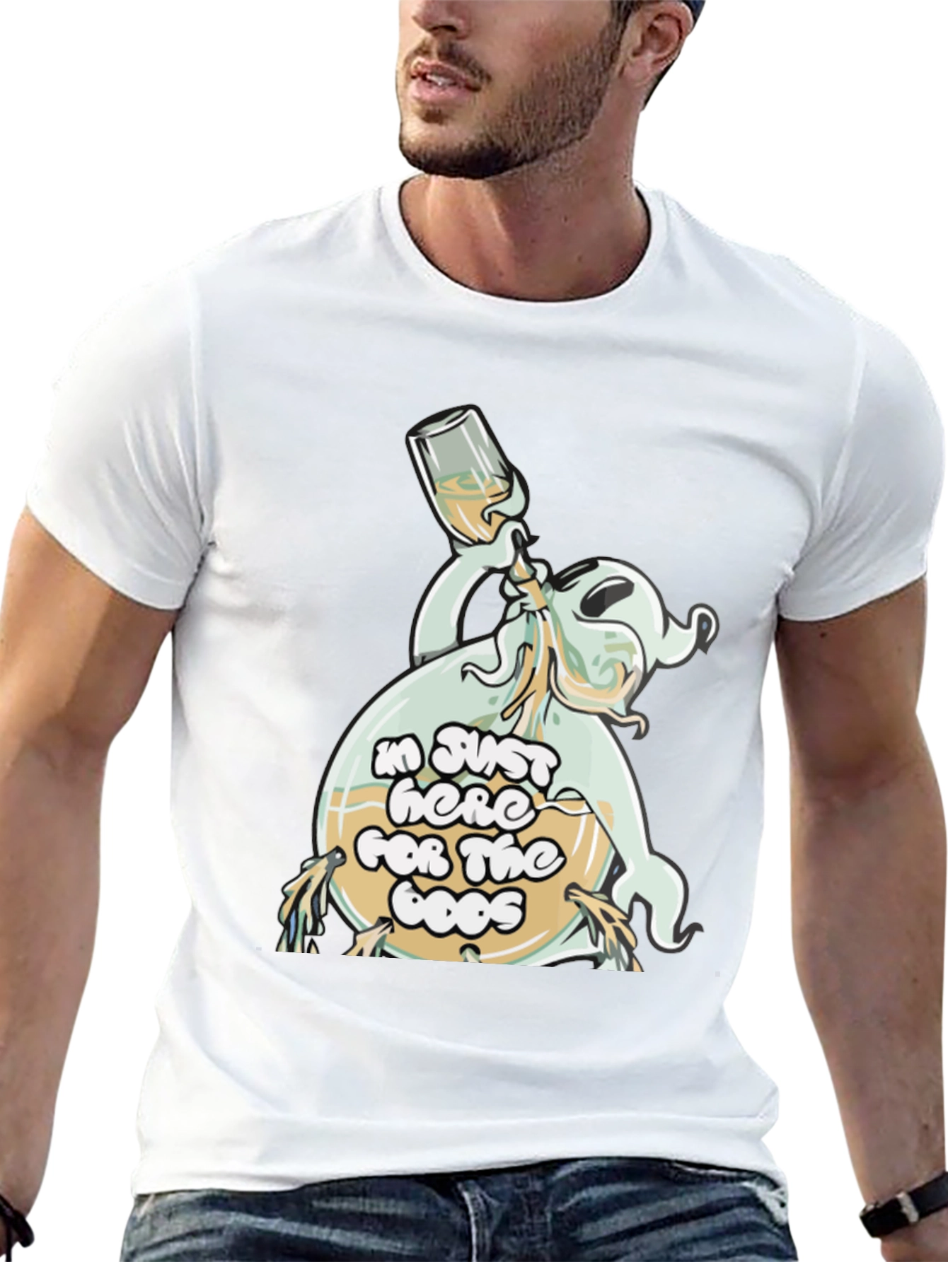 Booze Ghost Black T-Shirt
