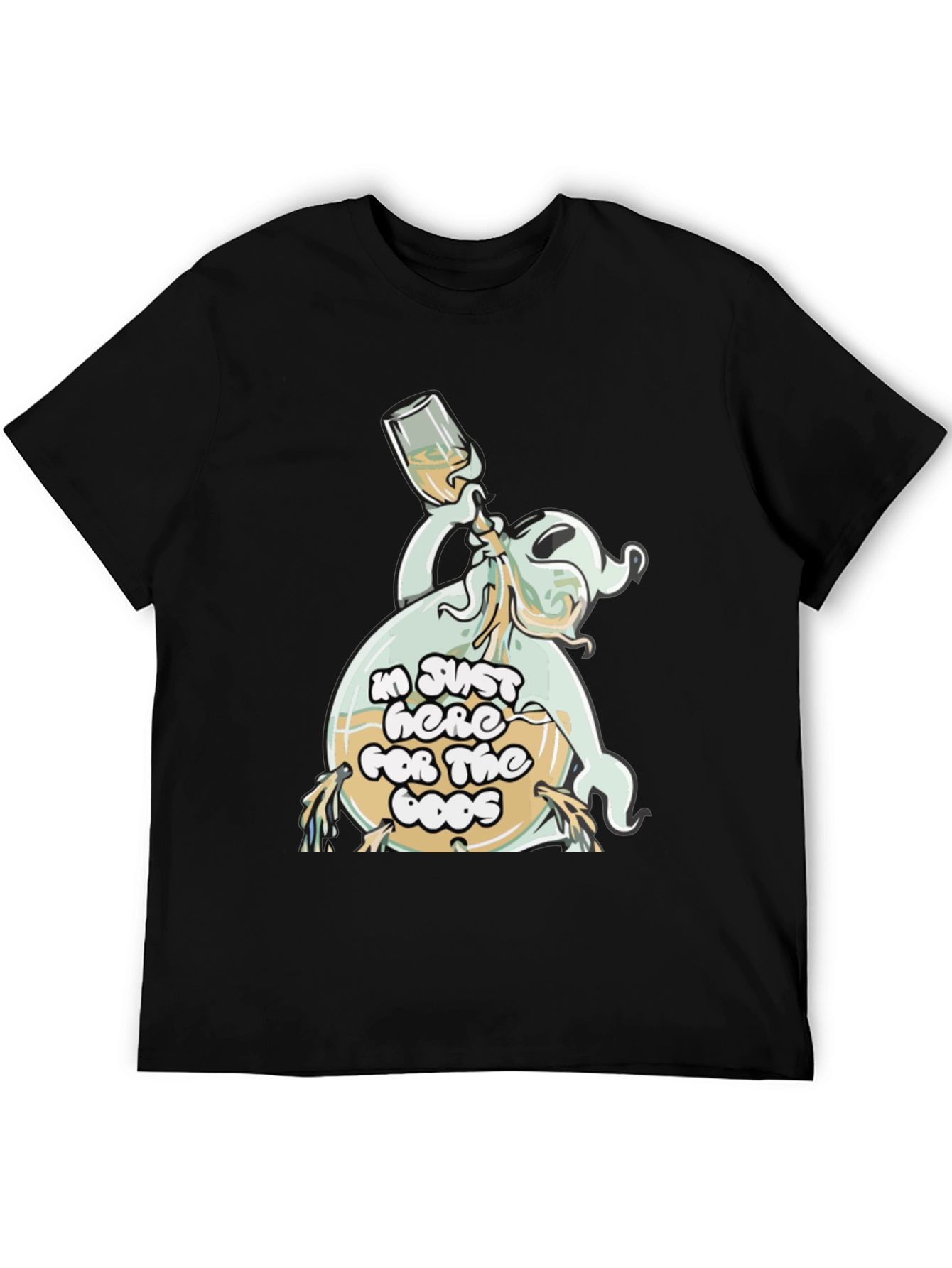 Booze Ghost Black T-Shirt