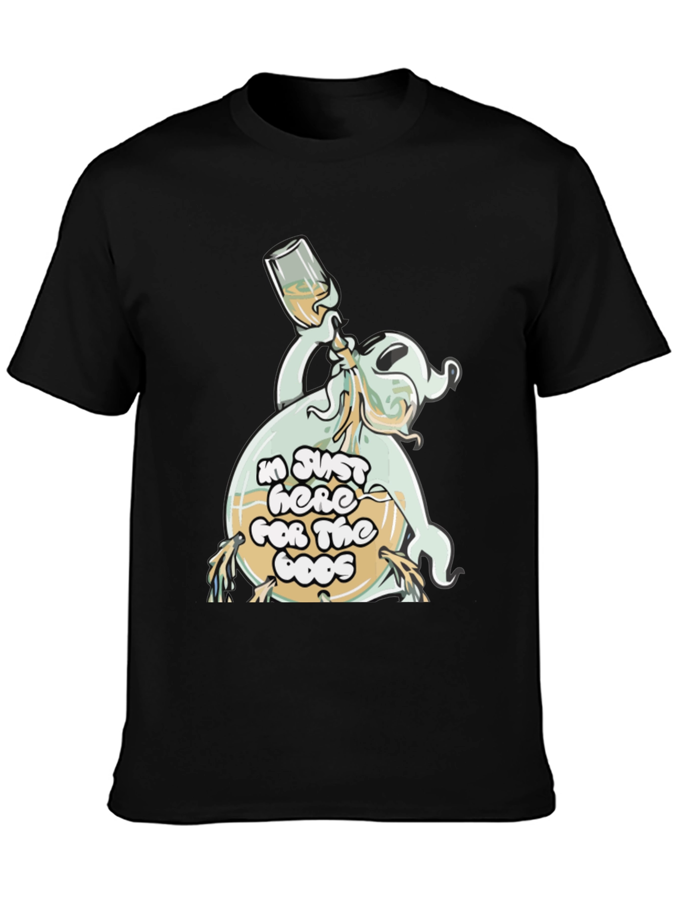 Booze Ghost Black T-Shirt