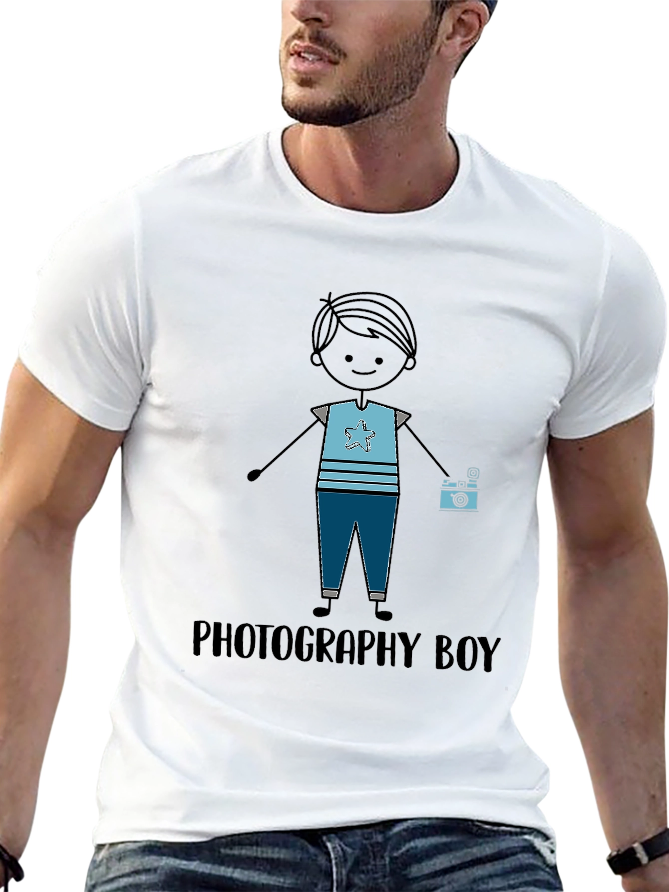 Photography Boy Graphic T-Shirt