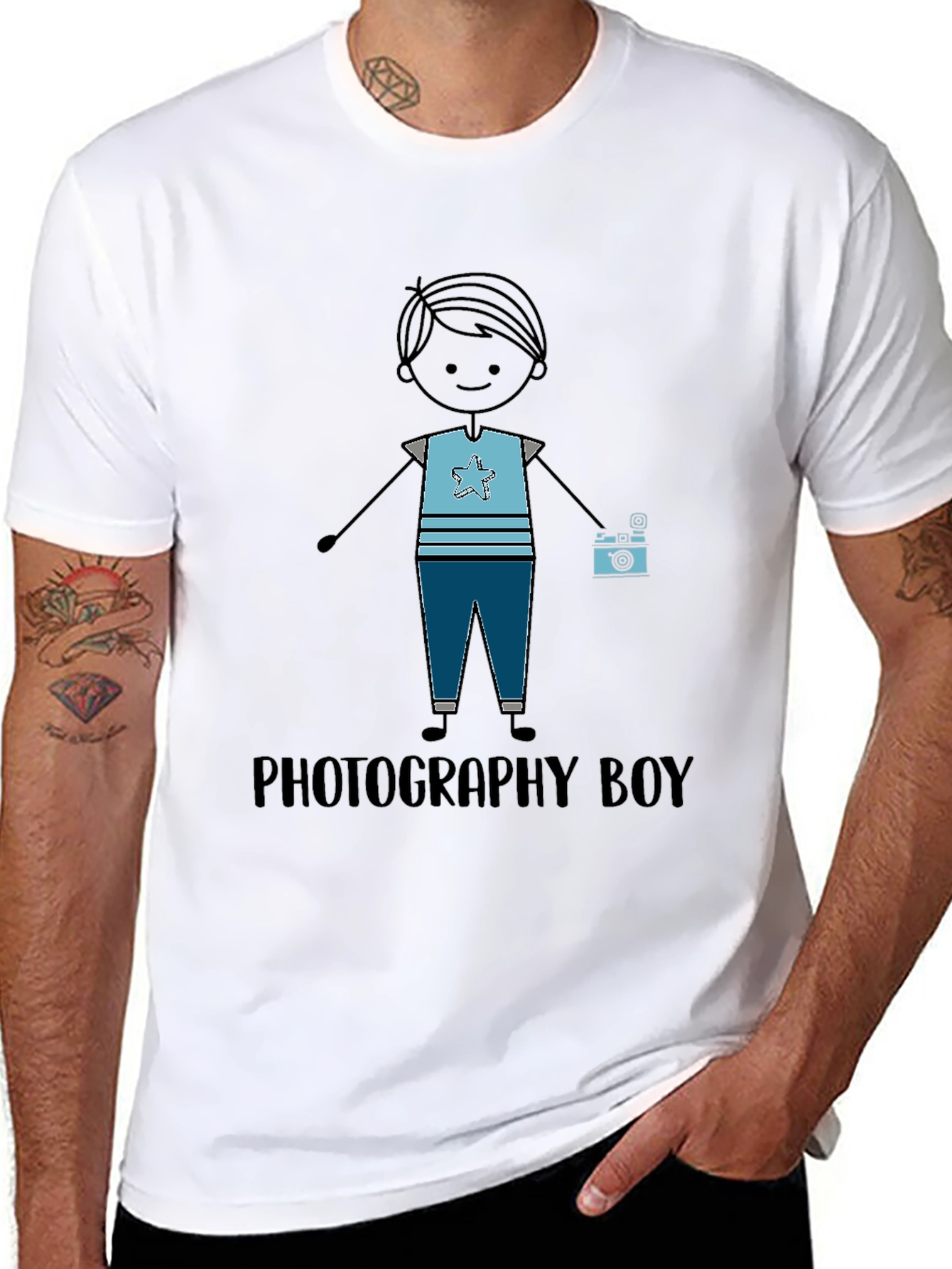 Photography Boy Graphic T-Shirt