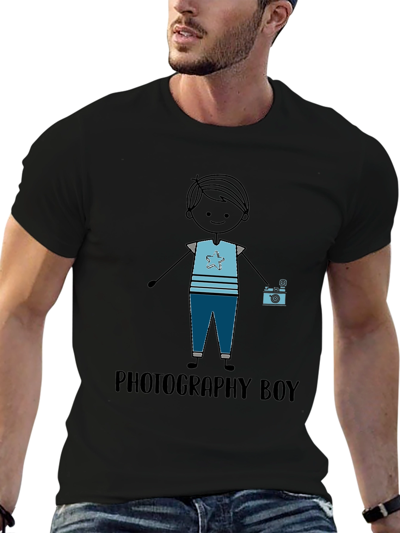 Photography Boy Graphic T-Shirt