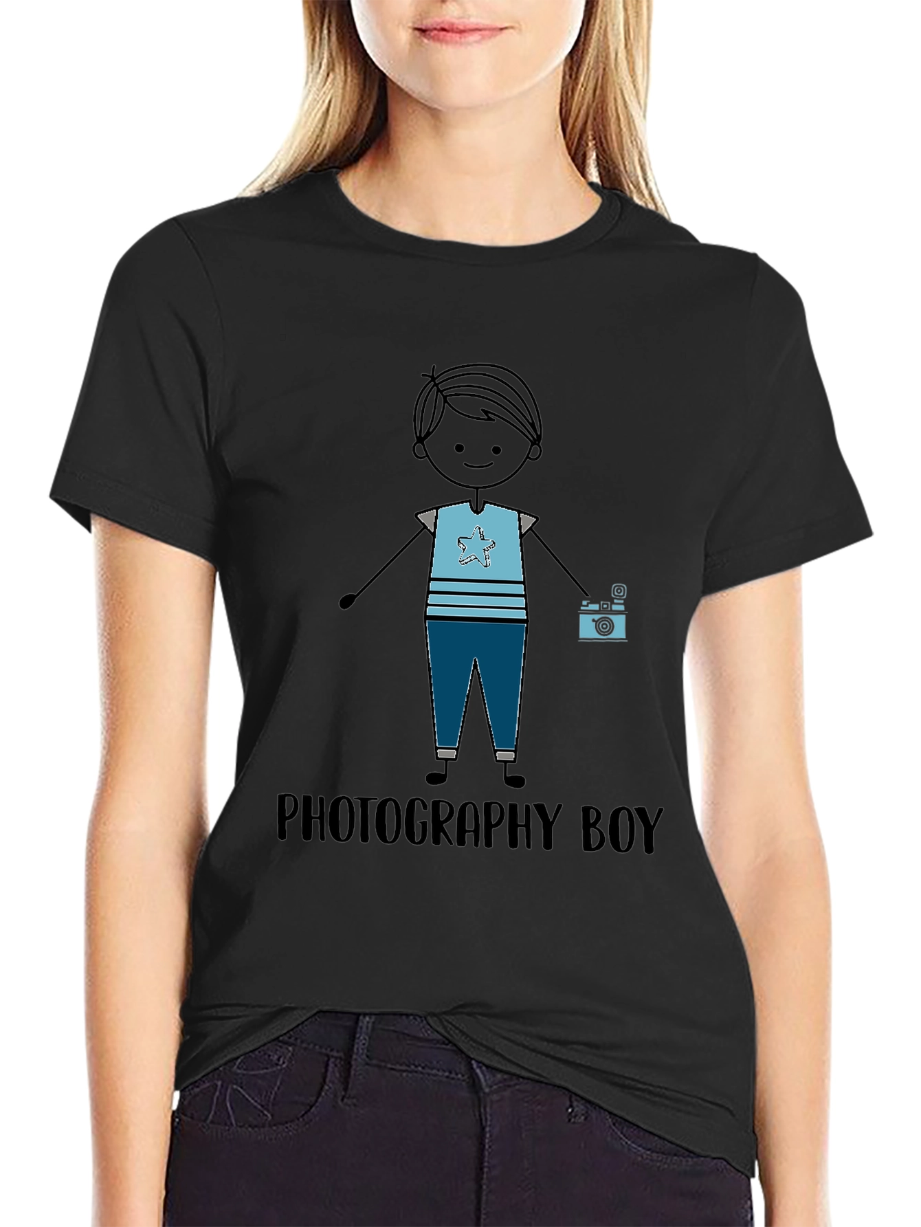 Photography Boy Graphic T-Shirt