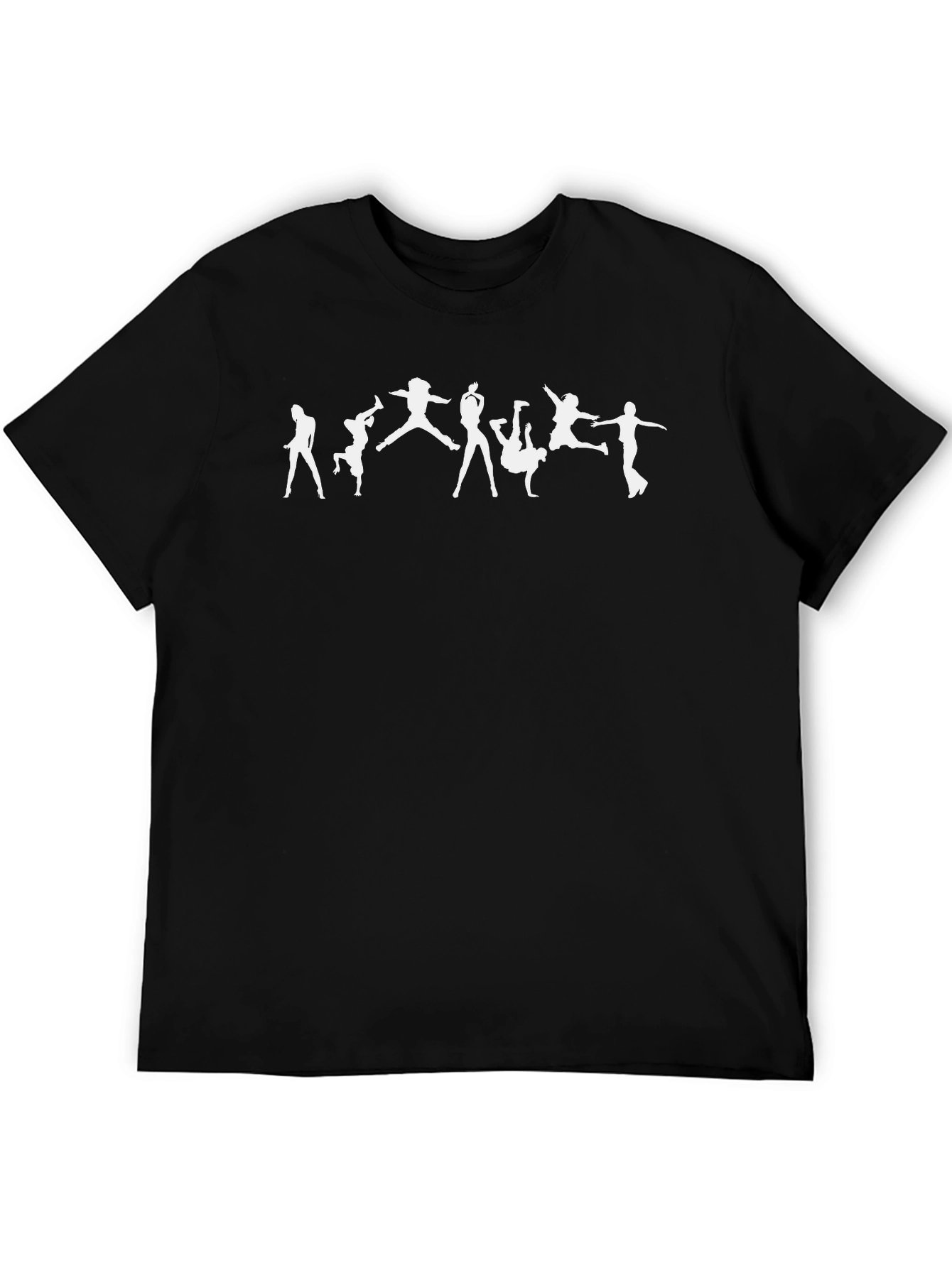 Dance Silhouette Graphic Black T-Shirt