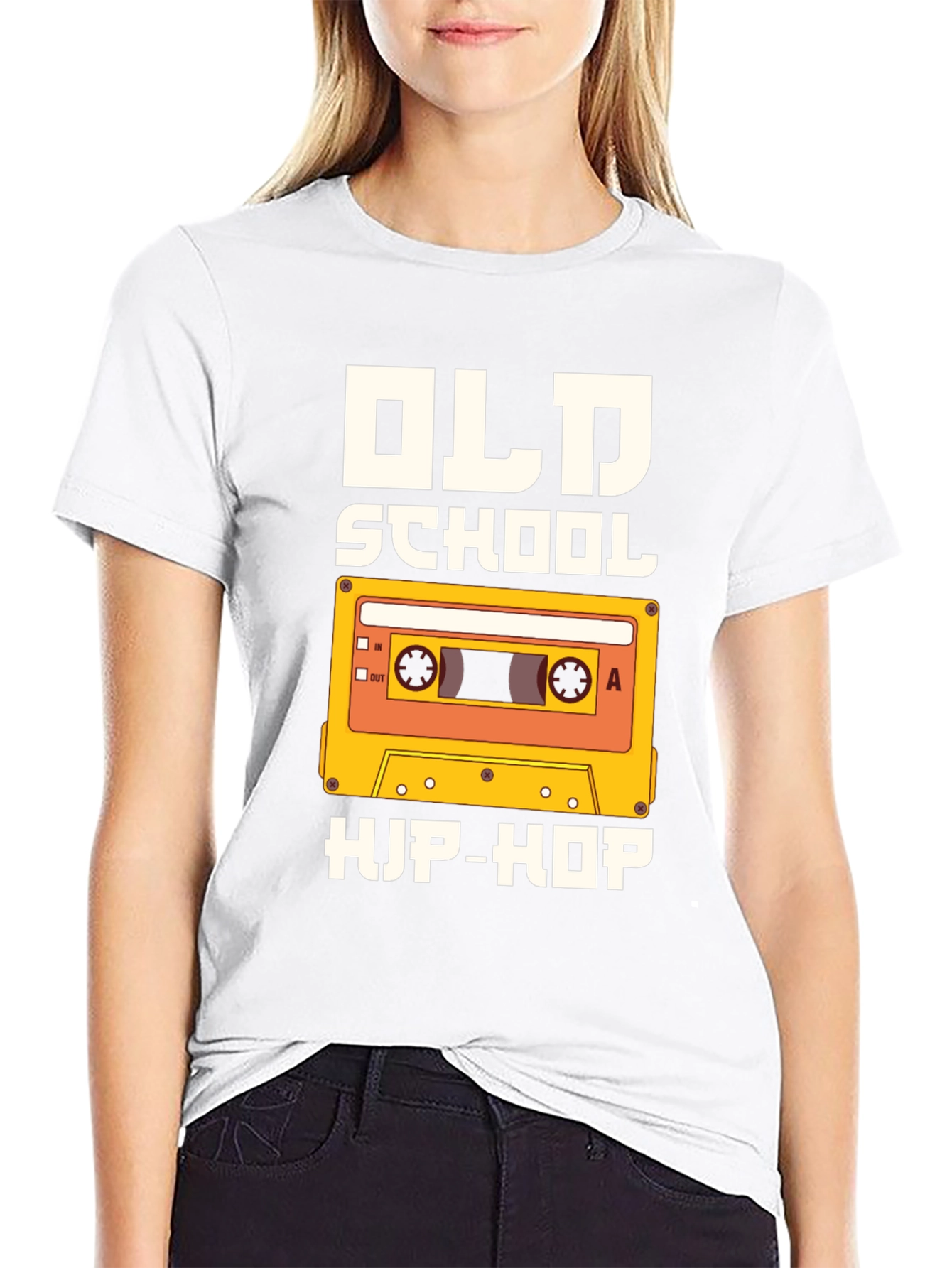 Old School Hip-Hop Graphic Tee - Black