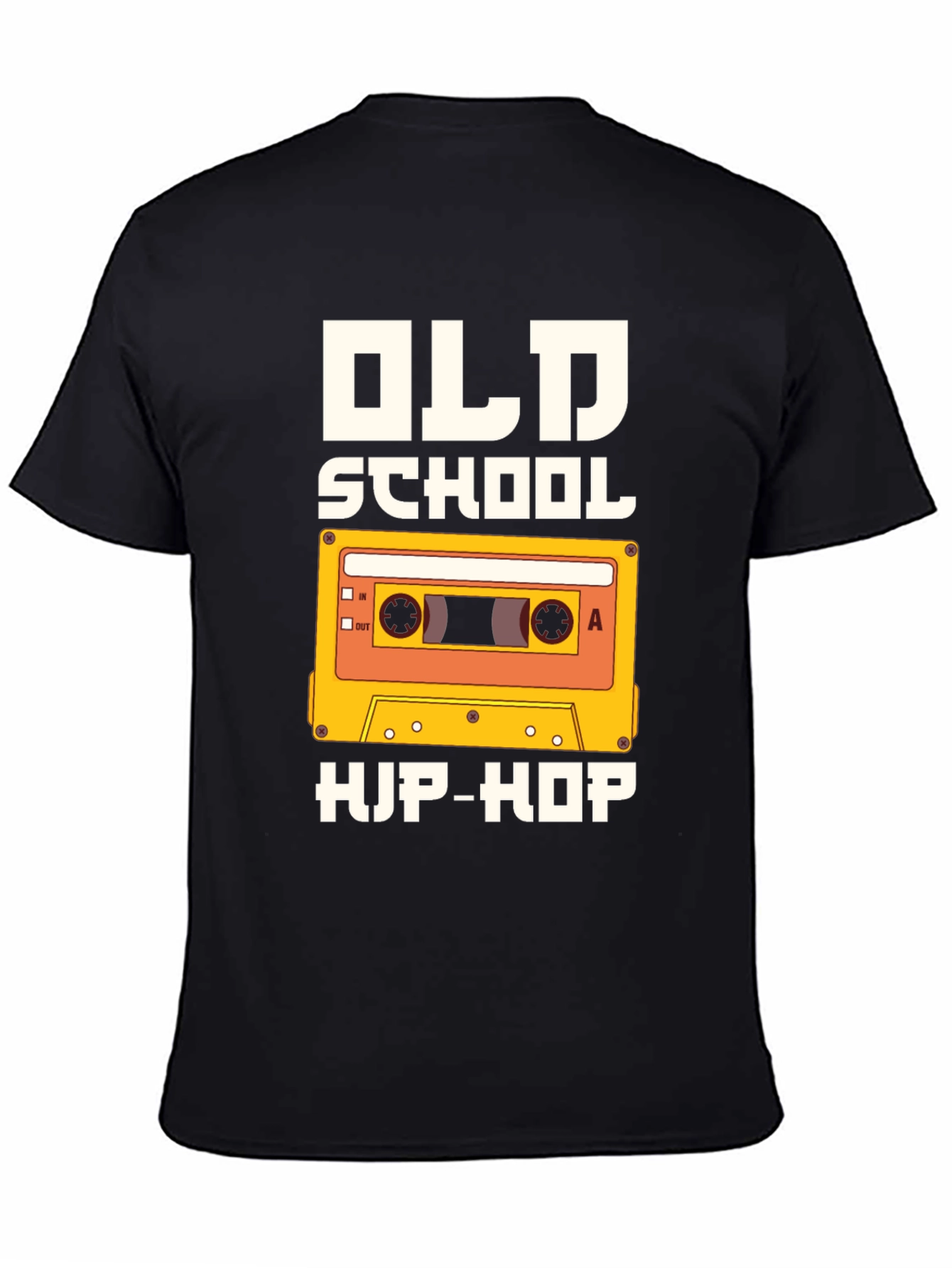 Old School Hip-Hop Graphic Tee - Black