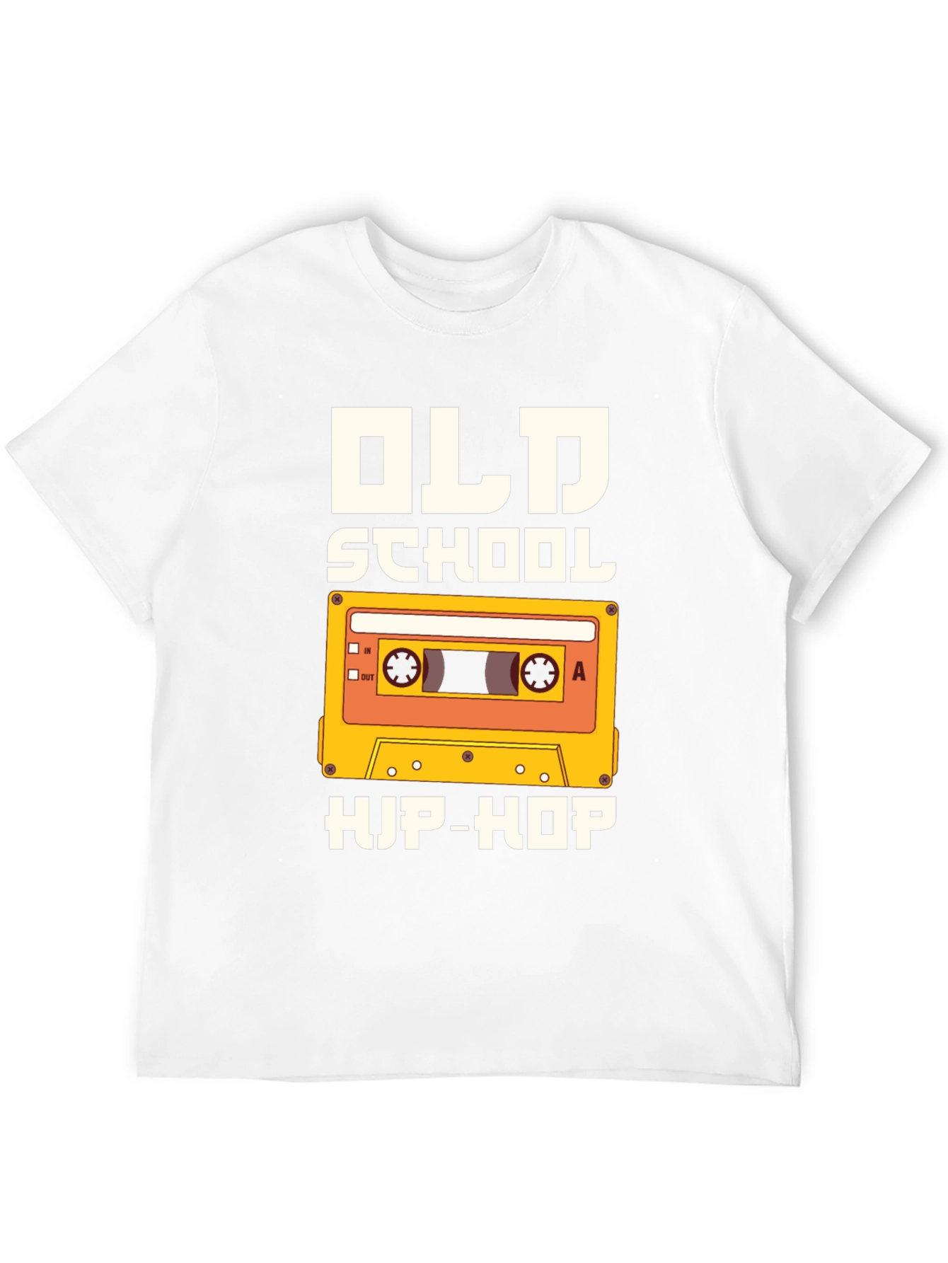 Old School Hip-Hop Graphic Tee - Black