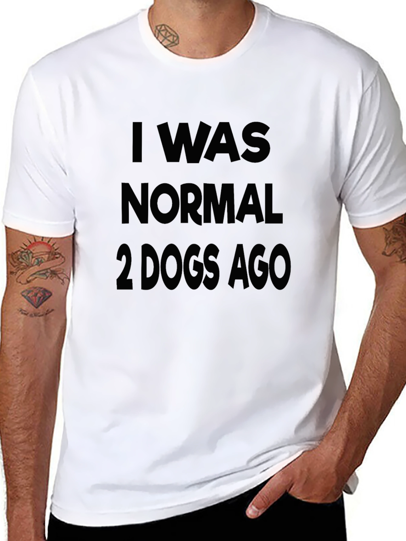 I Was Normal 2 Dogs Ago Graphic Tee