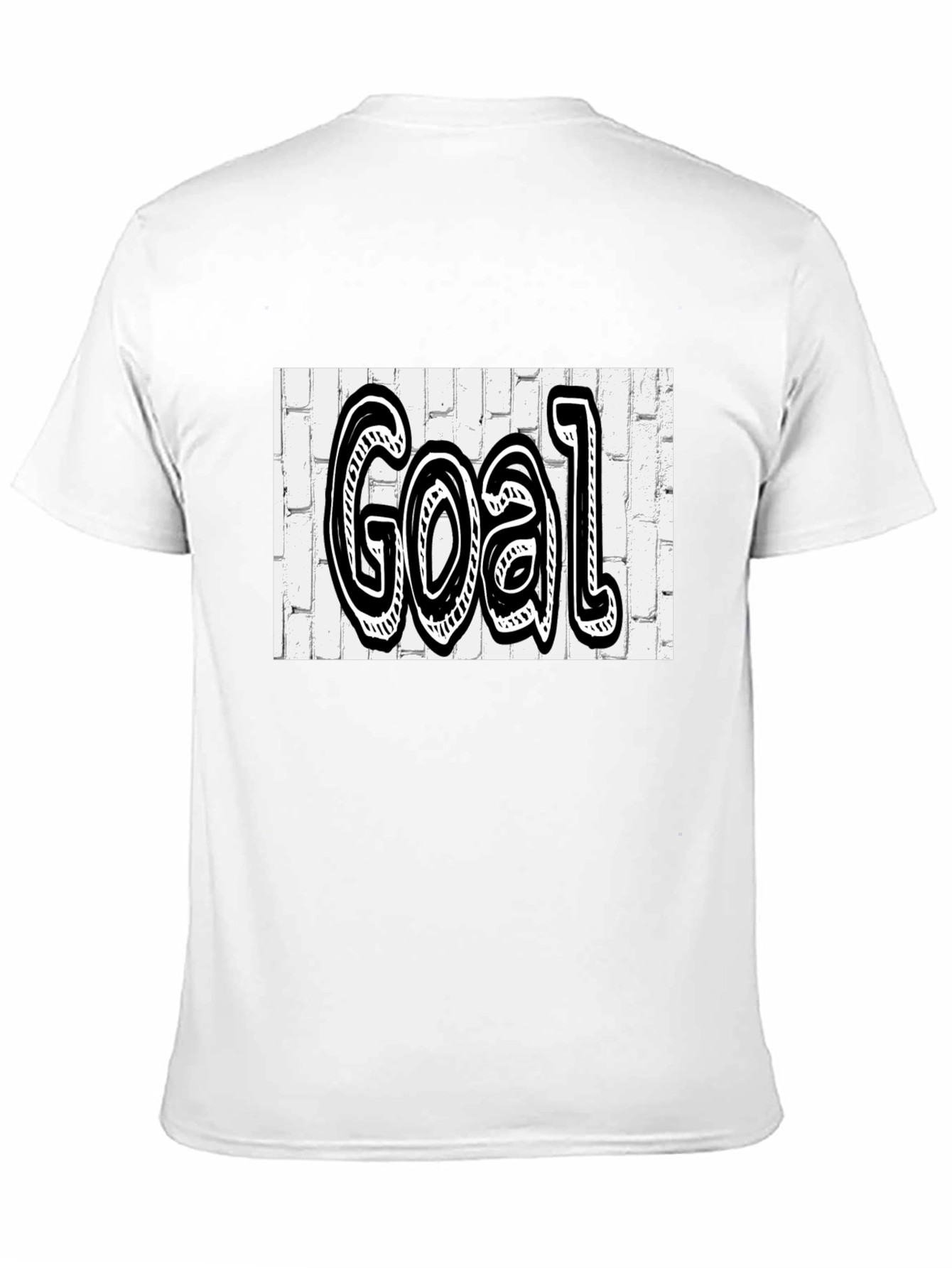 Goal Graffiti Style Tee - Black Cotton Blend Shirt