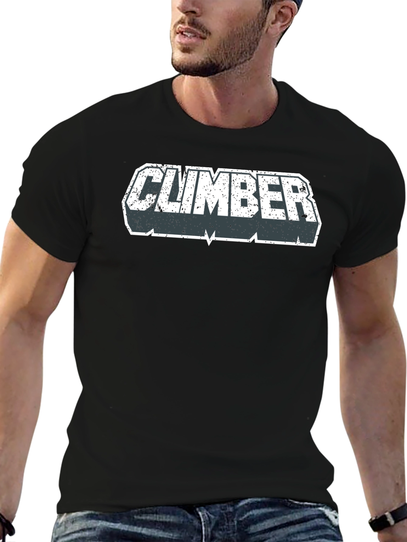 Climber Graphic T-Shirt - Black Casual Tee