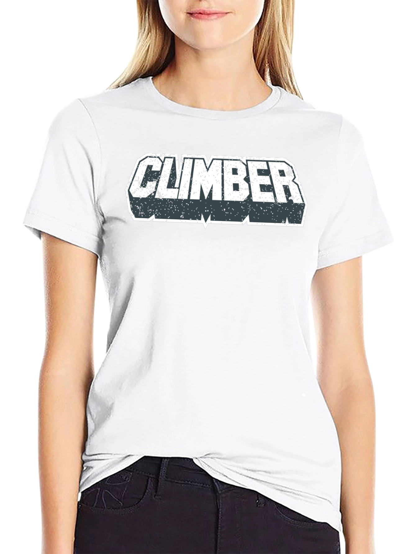 Climber Graphic T-Shirt - Black Casual Tee