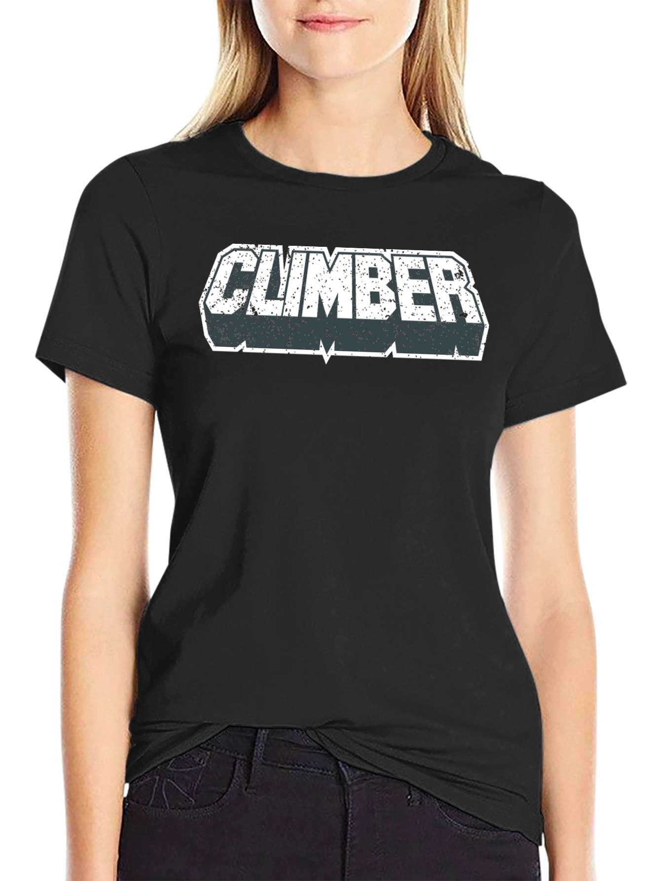 Climber Graphic T-Shirt - Black Casual Tee