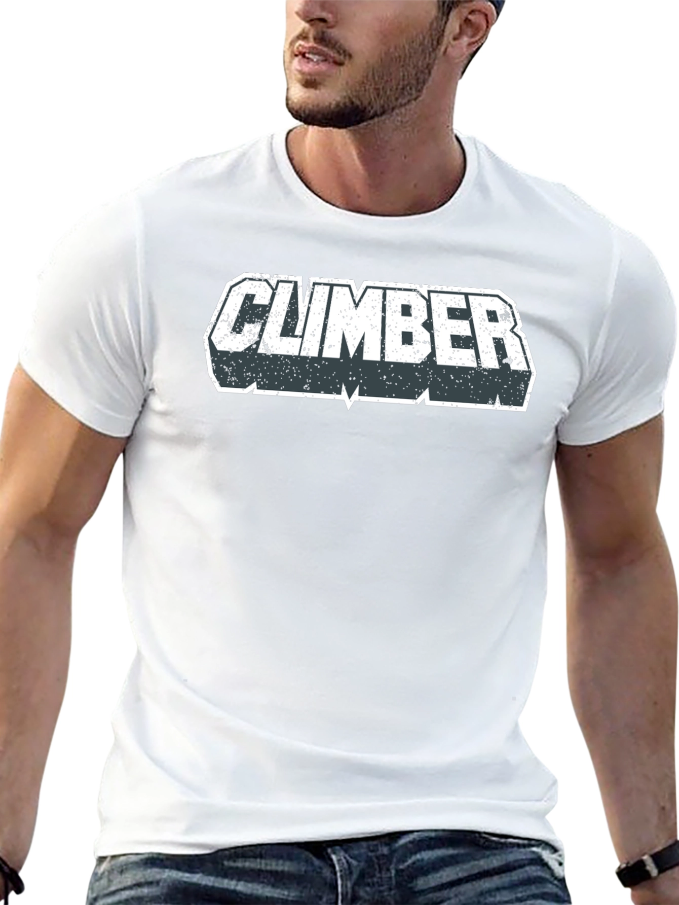 Climber Graphic T-Shirt - Black Casual Tee