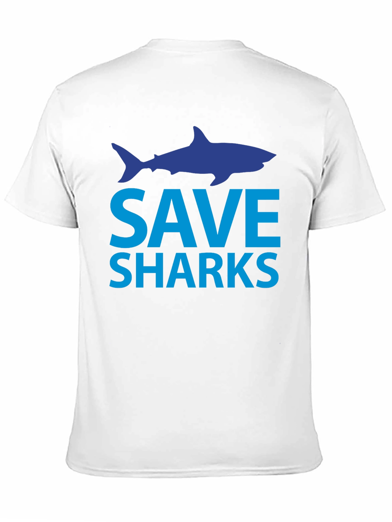 Save Sharks T-Shirt - Black Cotton Tee