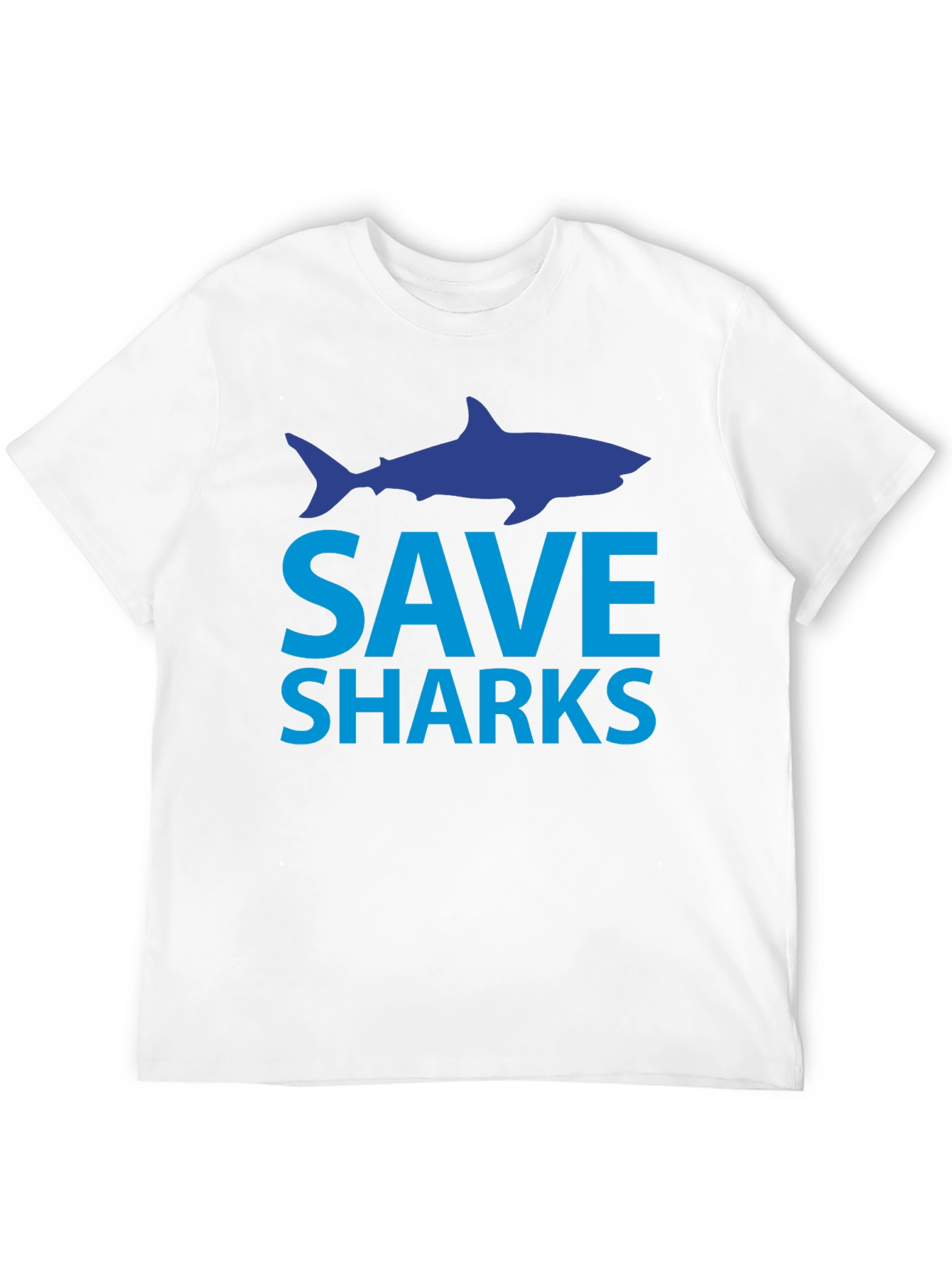 Save Sharks T-Shirt - Black Cotton Tee