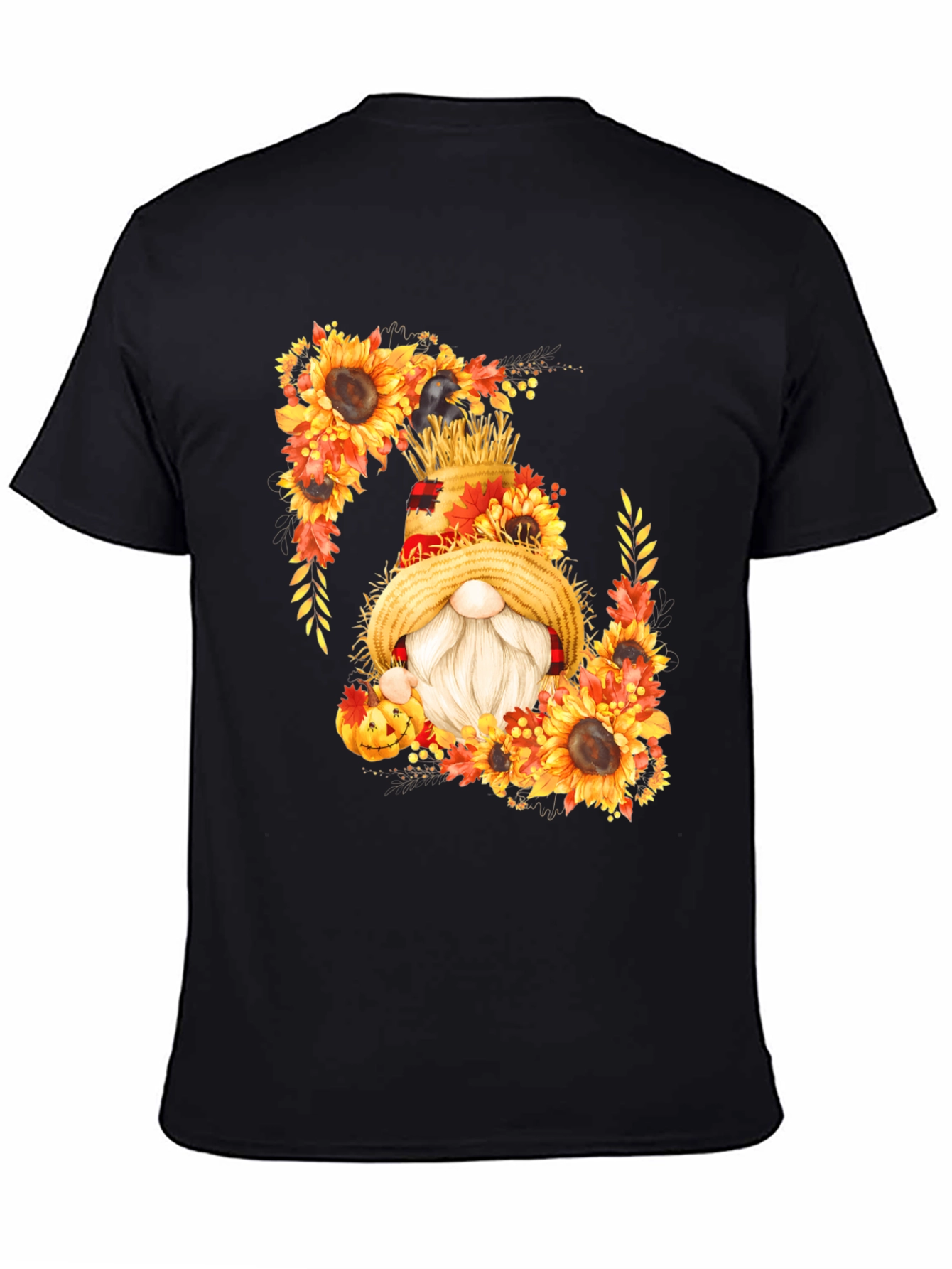 Fall Gnome T-Shirt Sunflower Autumn