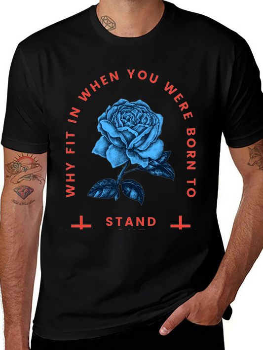 Gothic Rose Graphic Tee - Stand Out Style