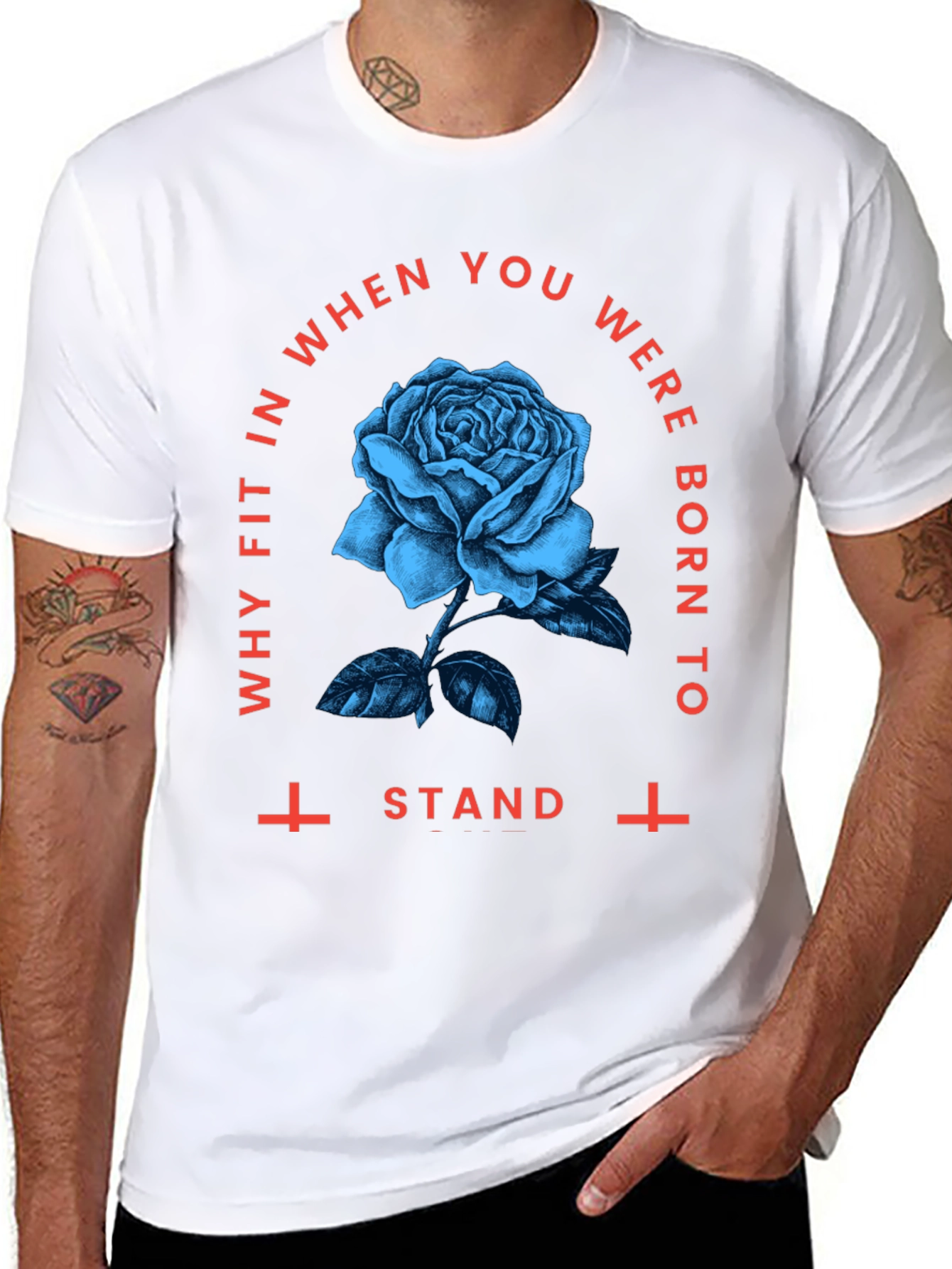 Gothic Rose Graphic Tee - Stand Out Style