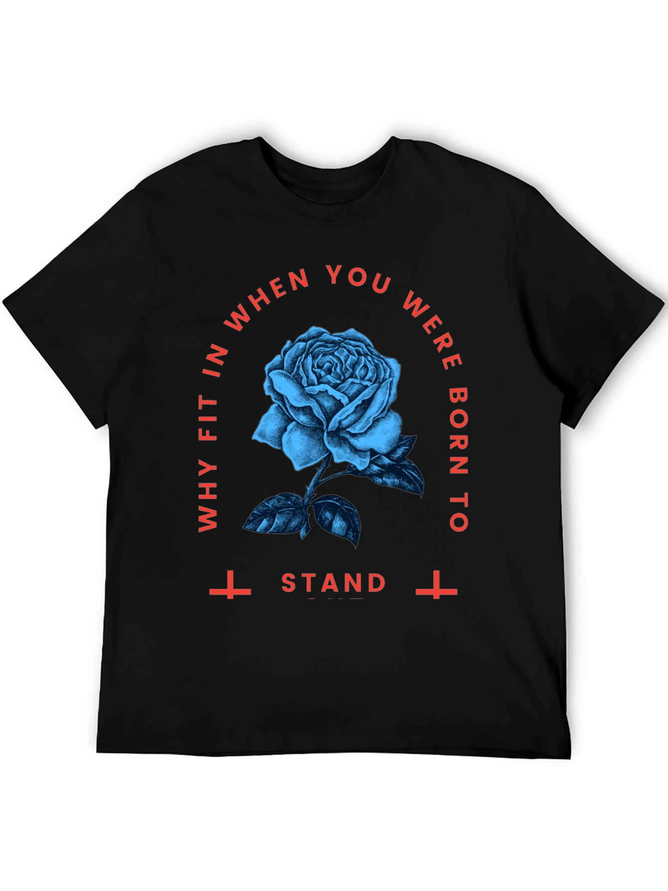Gothic Rose Graphic Tee - Stand Out Style