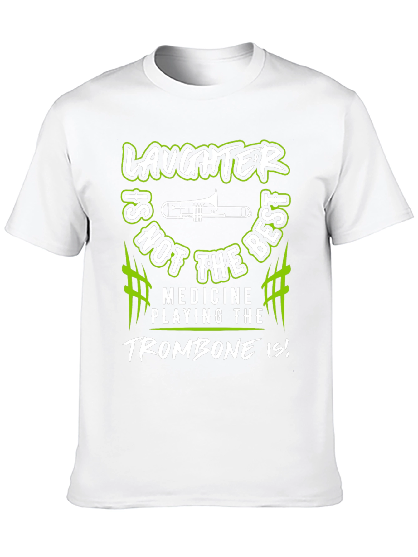 Laughter Trombone Player Graphic T-Shirt