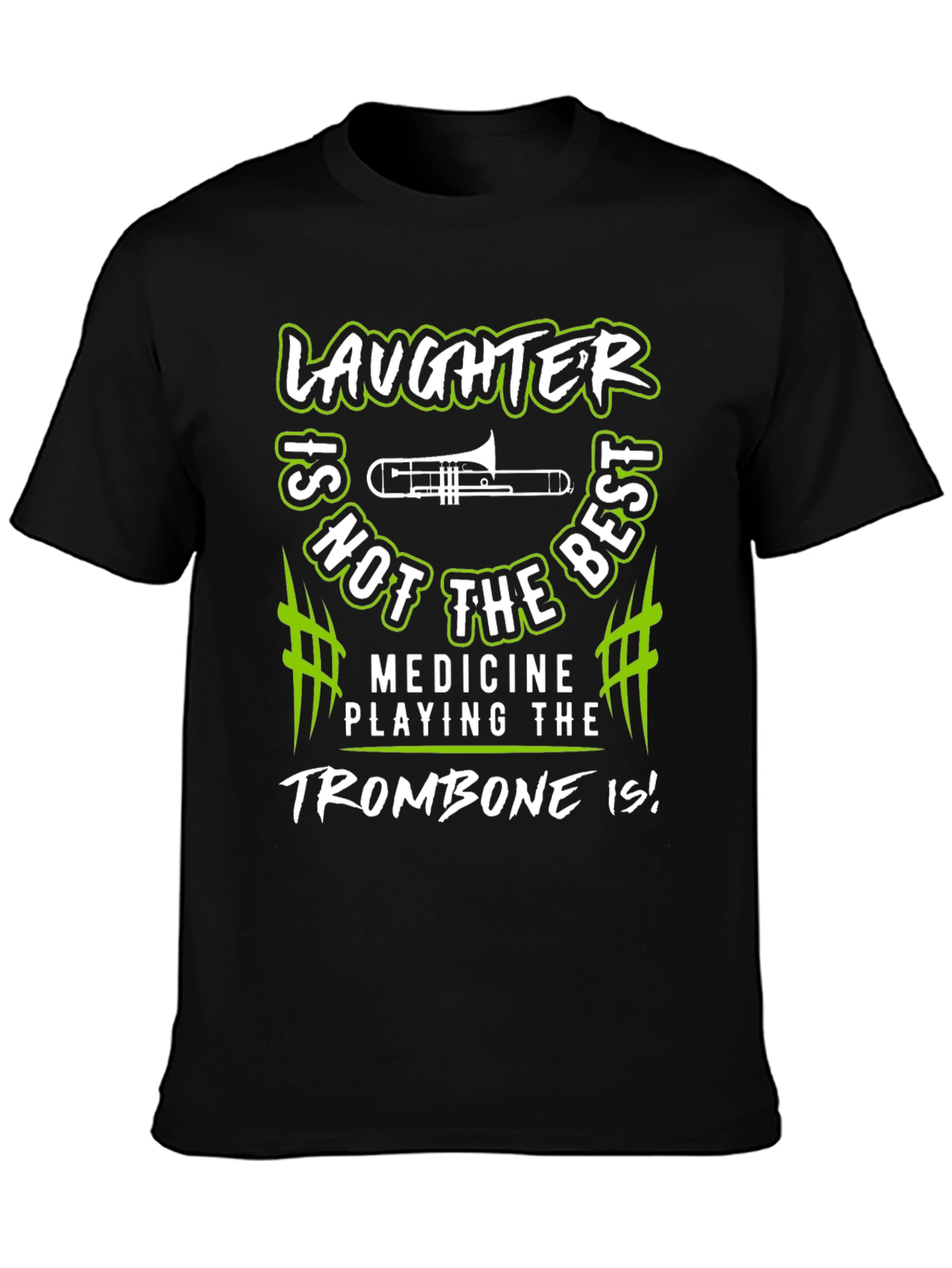 Laughter Trombone Player Graphic T-Shirt
