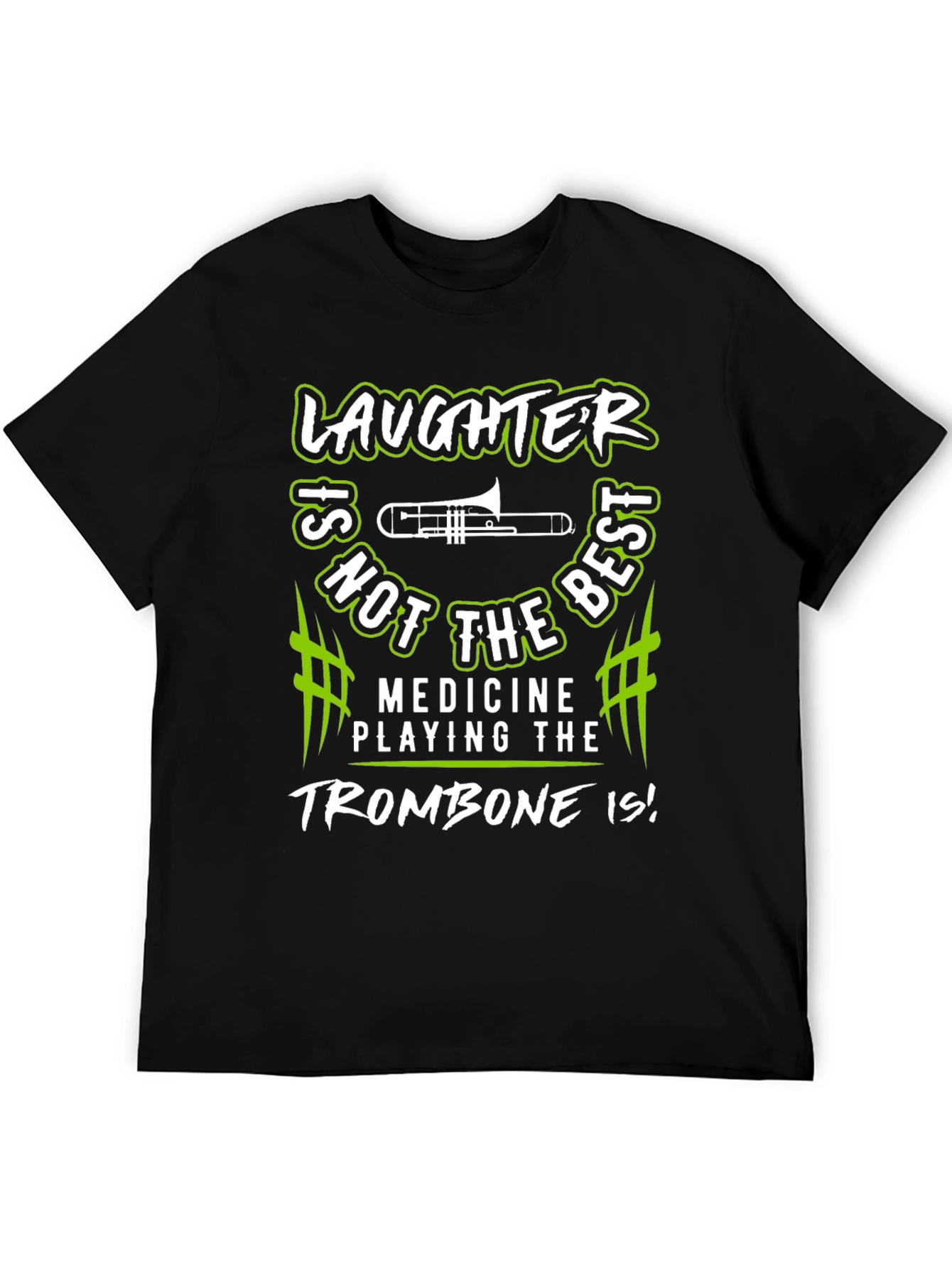 Laughter Trombone Player Graphic T-Shirt