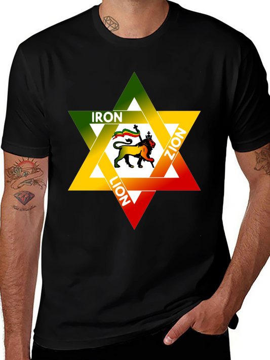 Iron Lion Zion Graphic Tee - Reggae Star Design