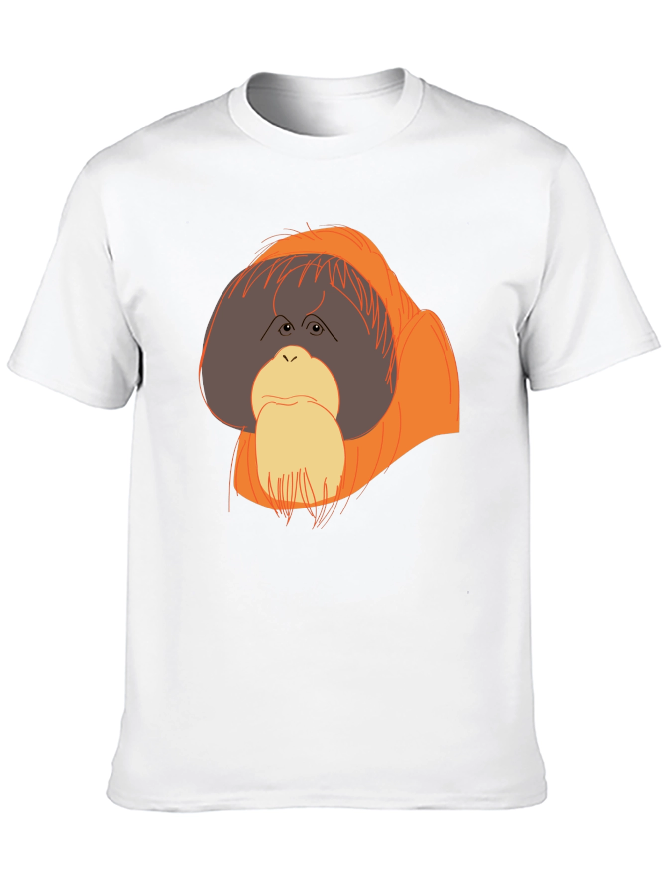 Orangutan Graphic T-Shirt - Black Crew Neck Tee