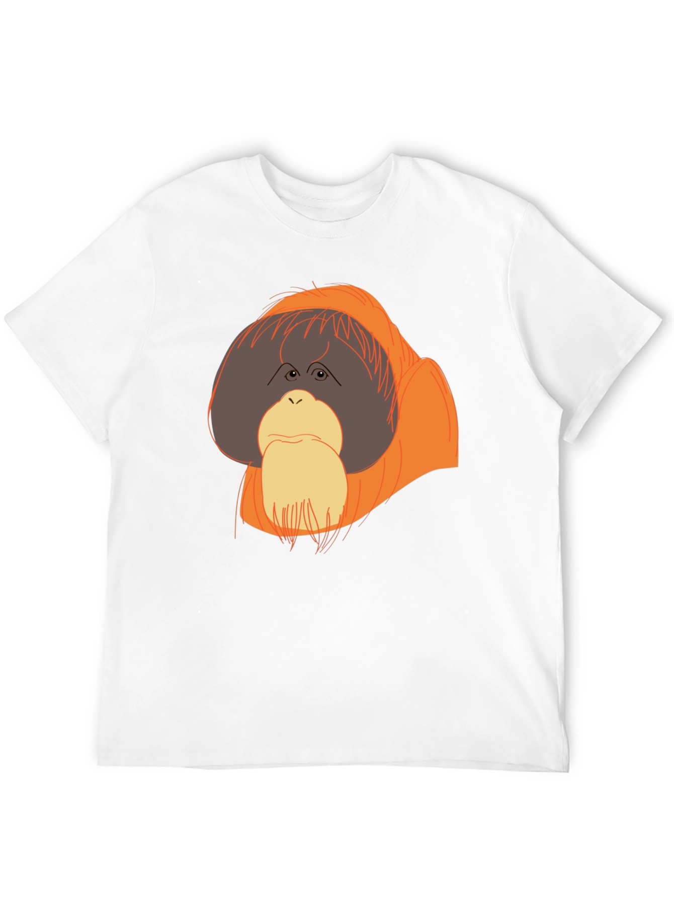 Orangutan Graphic T-Shirt - Black Crew Neck Tee