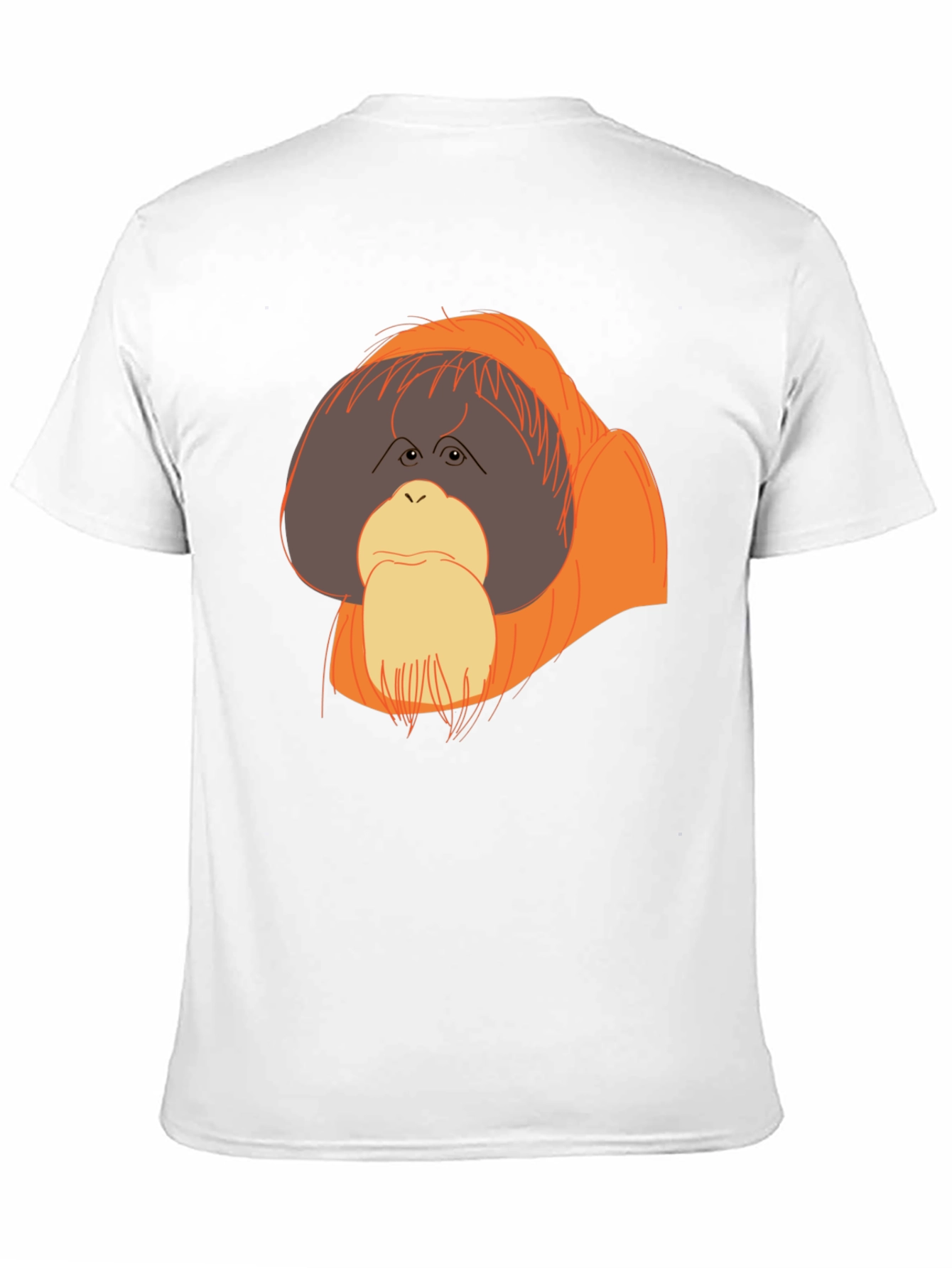 Orangutan Graphic T-Shirt - Black Crew Neck Tee