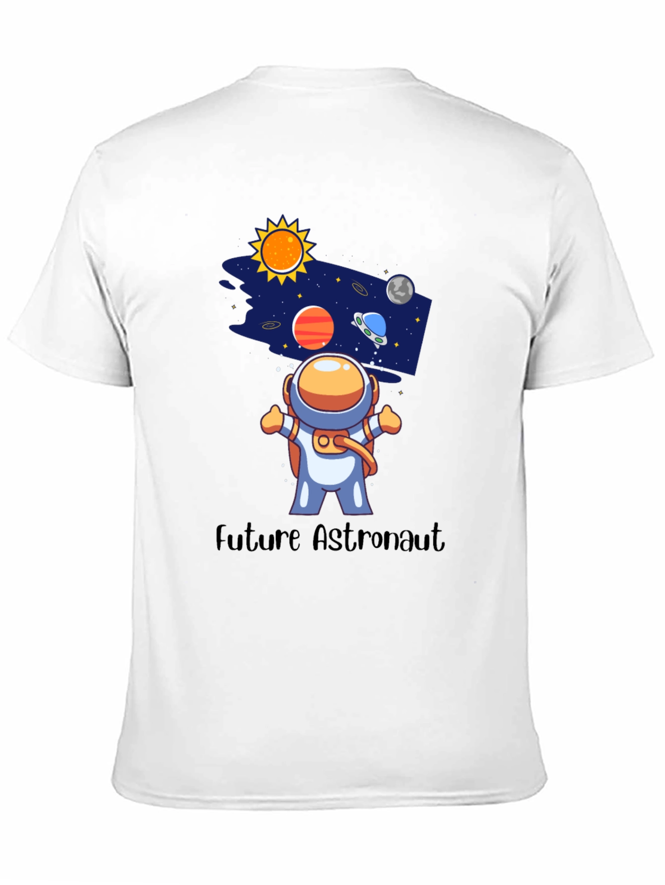 Future Astronaut Black Graphic Tee