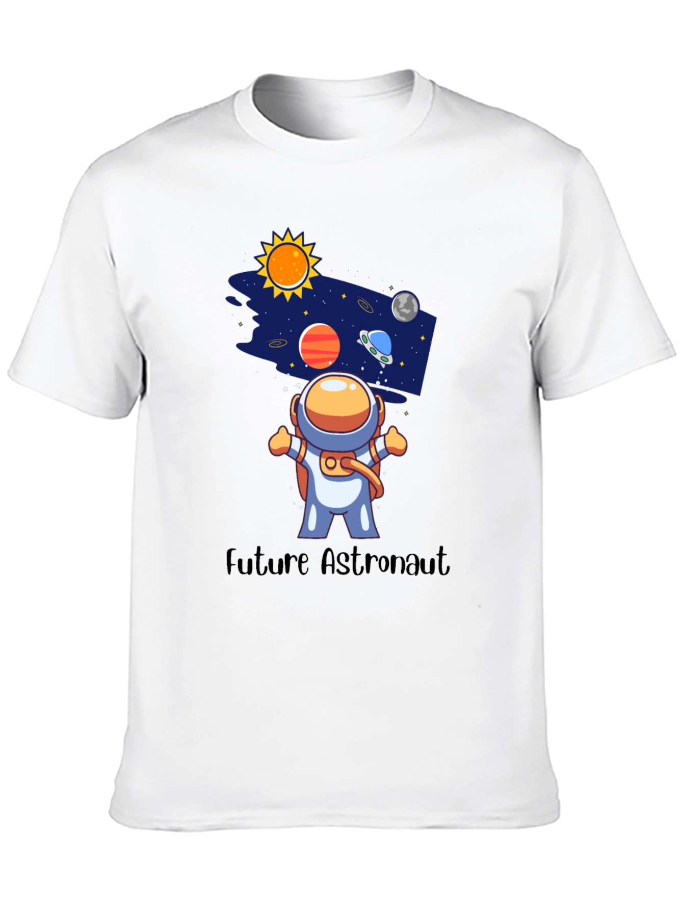 Future Astronaut Black Graphic Tee