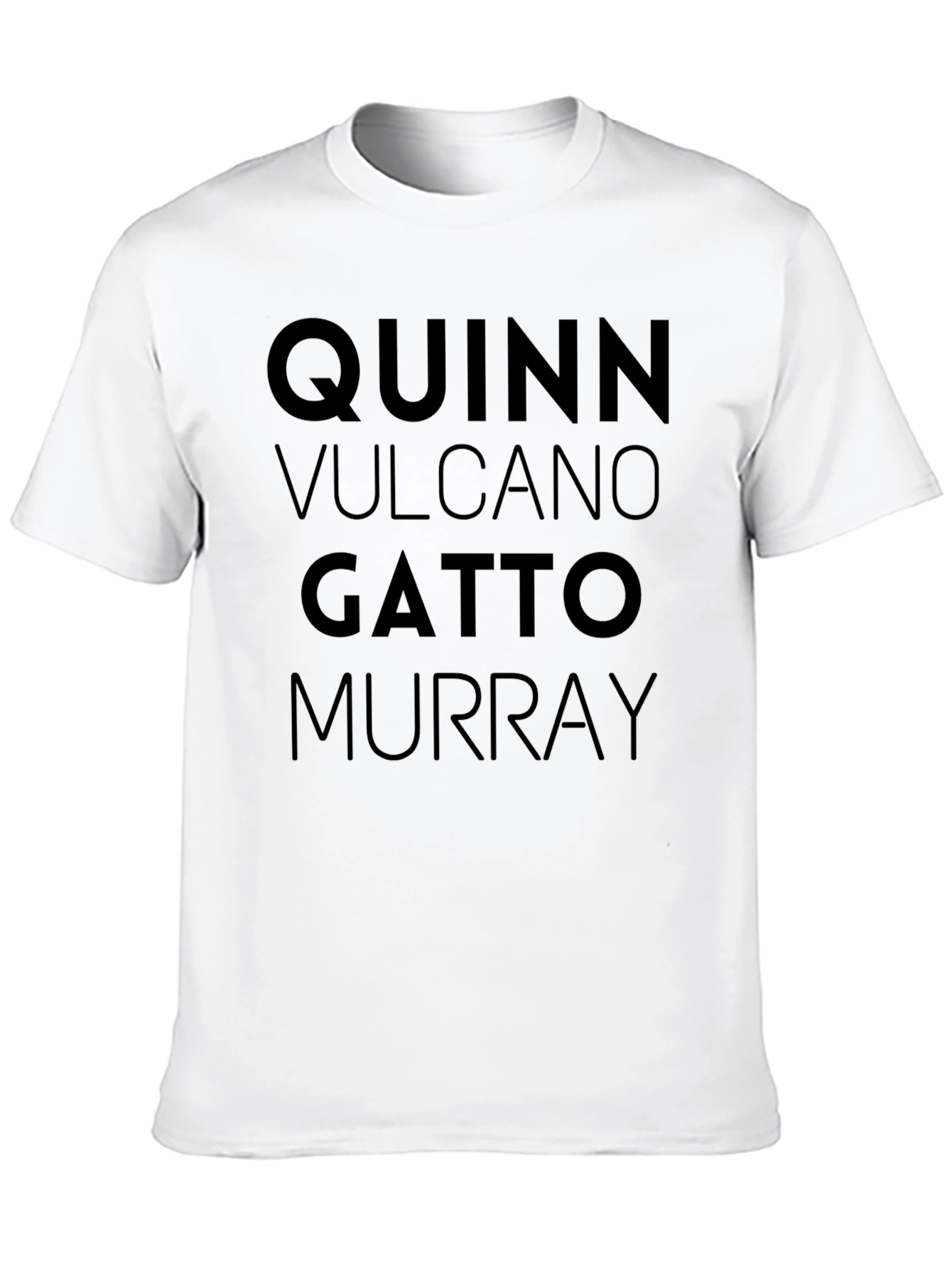 Impractical Jokers Names T-Shirt - Quinn Vulcano Gatto Murray